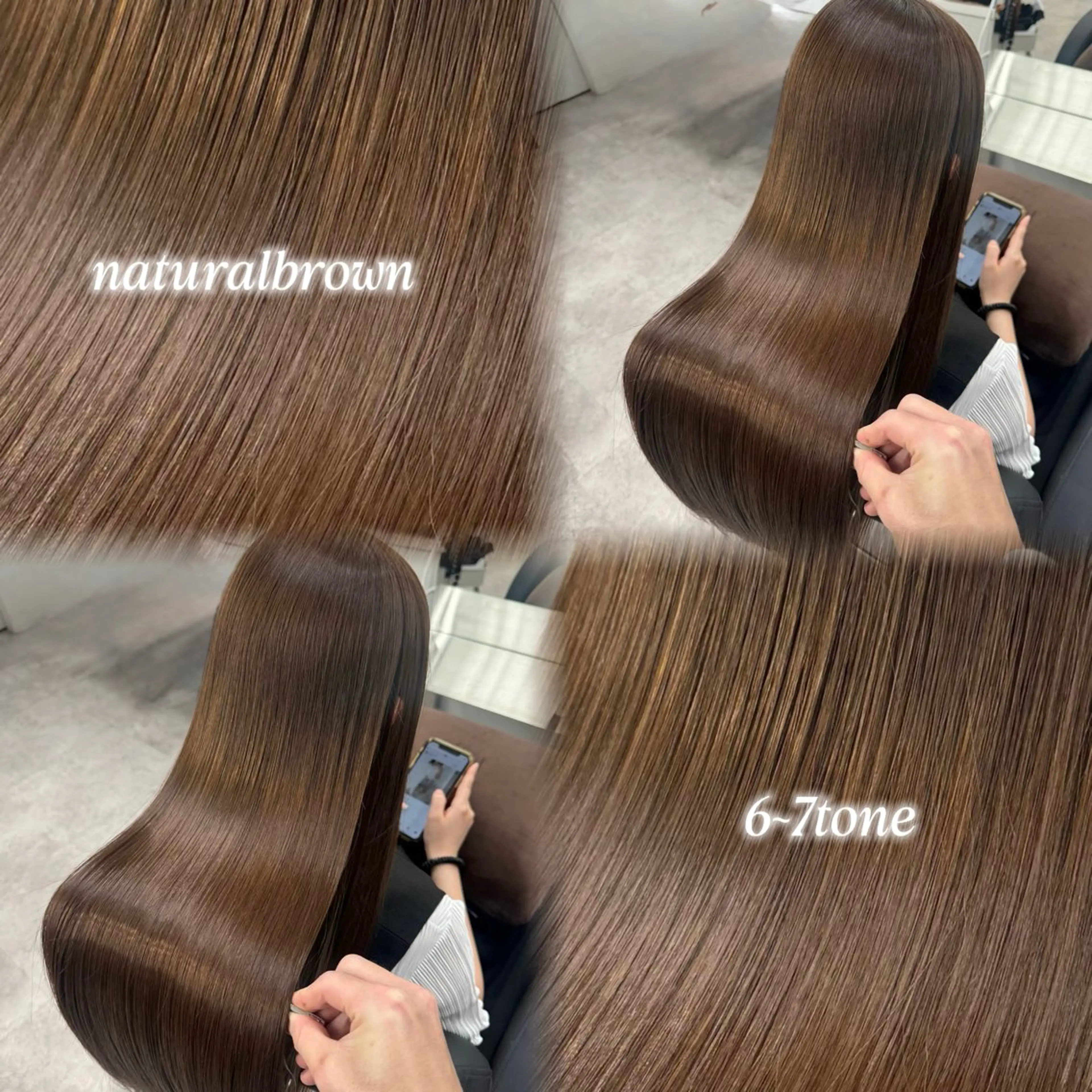 ロング カラー ヘアカラー トリートメント 🤍髪質改善/ 韓国艶カラー/マホのヘアスタイル