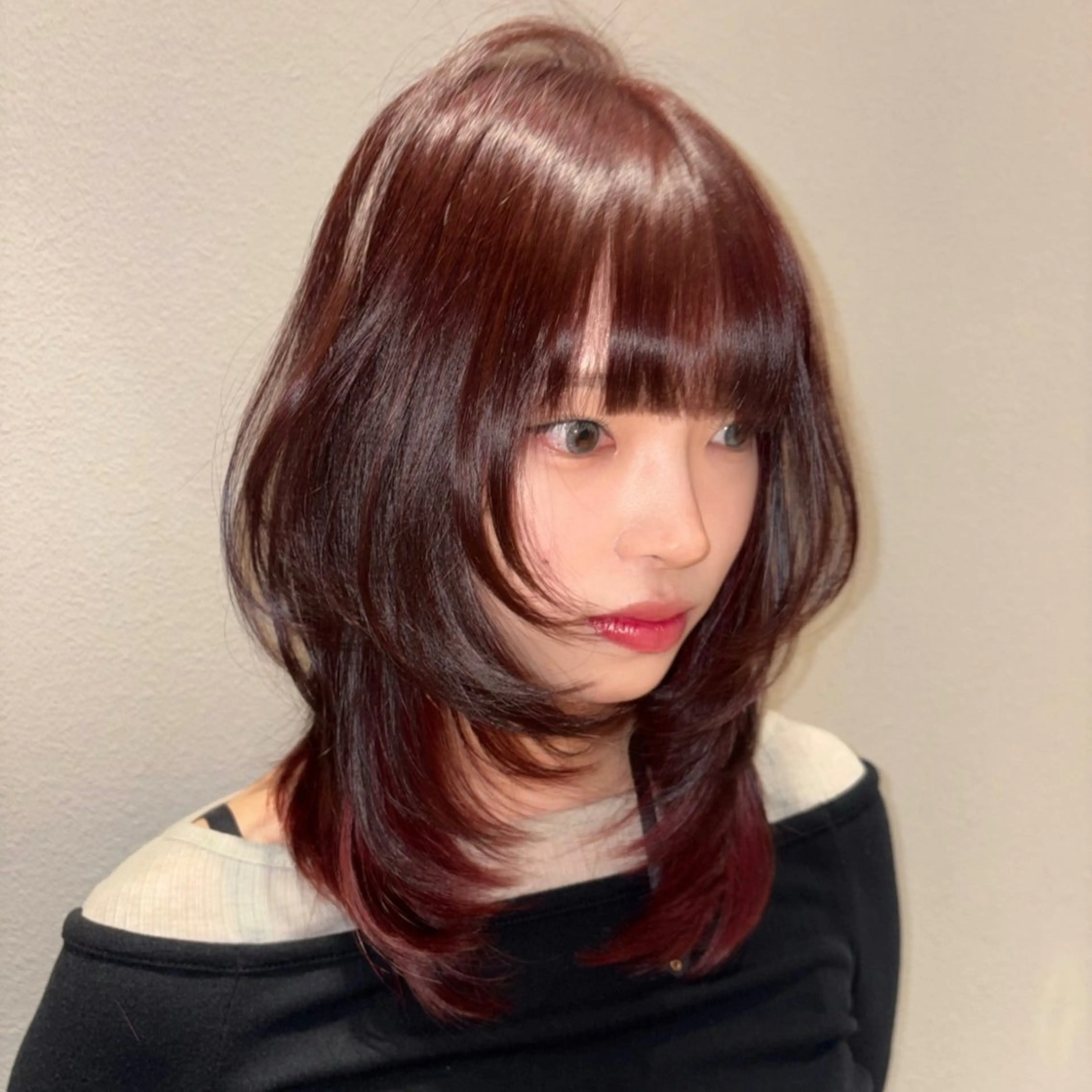 ミディアム ヘアカラー トリートメント ブリーチ🌟リタッチ 🎠KANON🎡のヘアスタイル