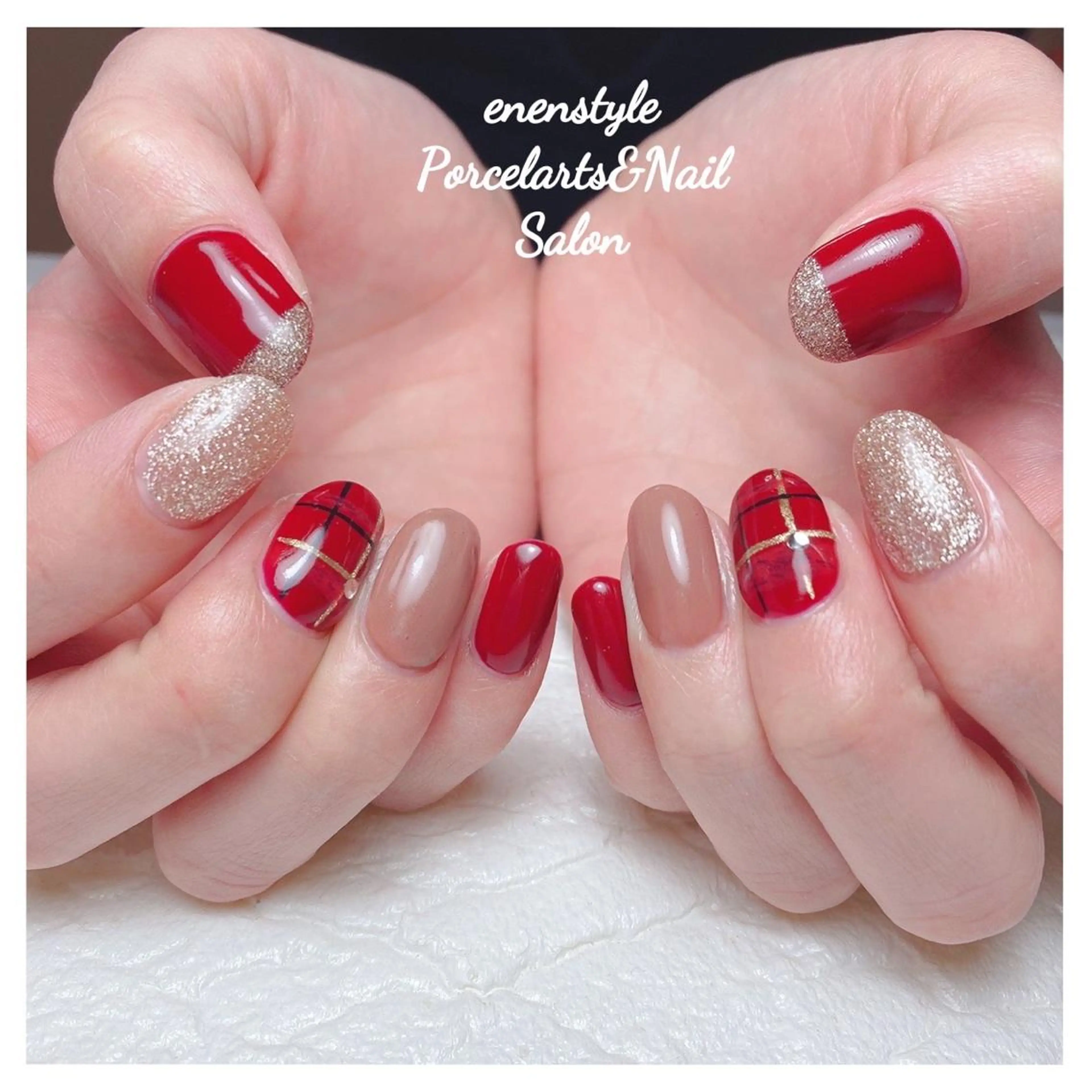 ミディアム ネイル 👑enen style👑のネイルデザイン