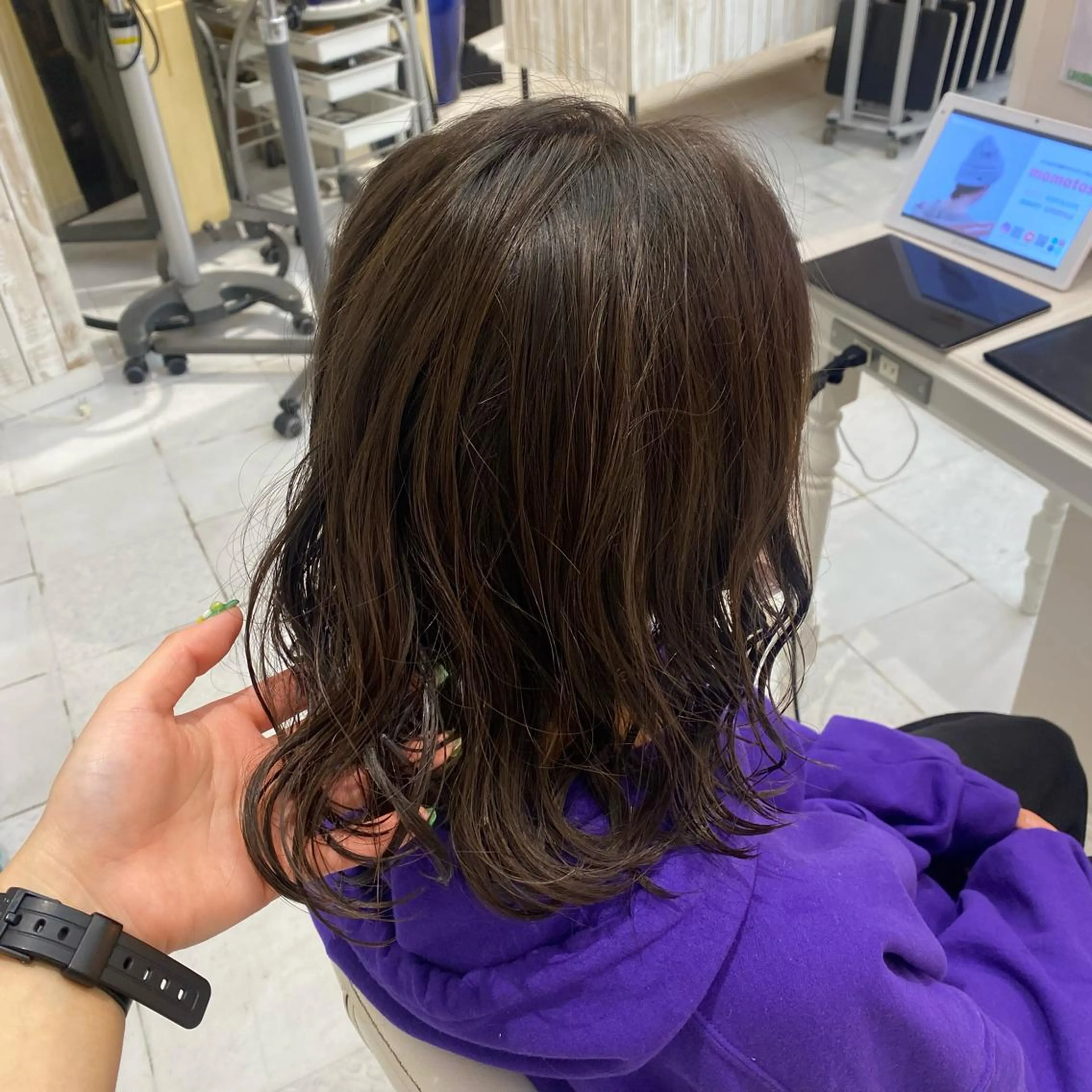 セミロング パーマ 🍏すがの みき🍏のヘアスタイル