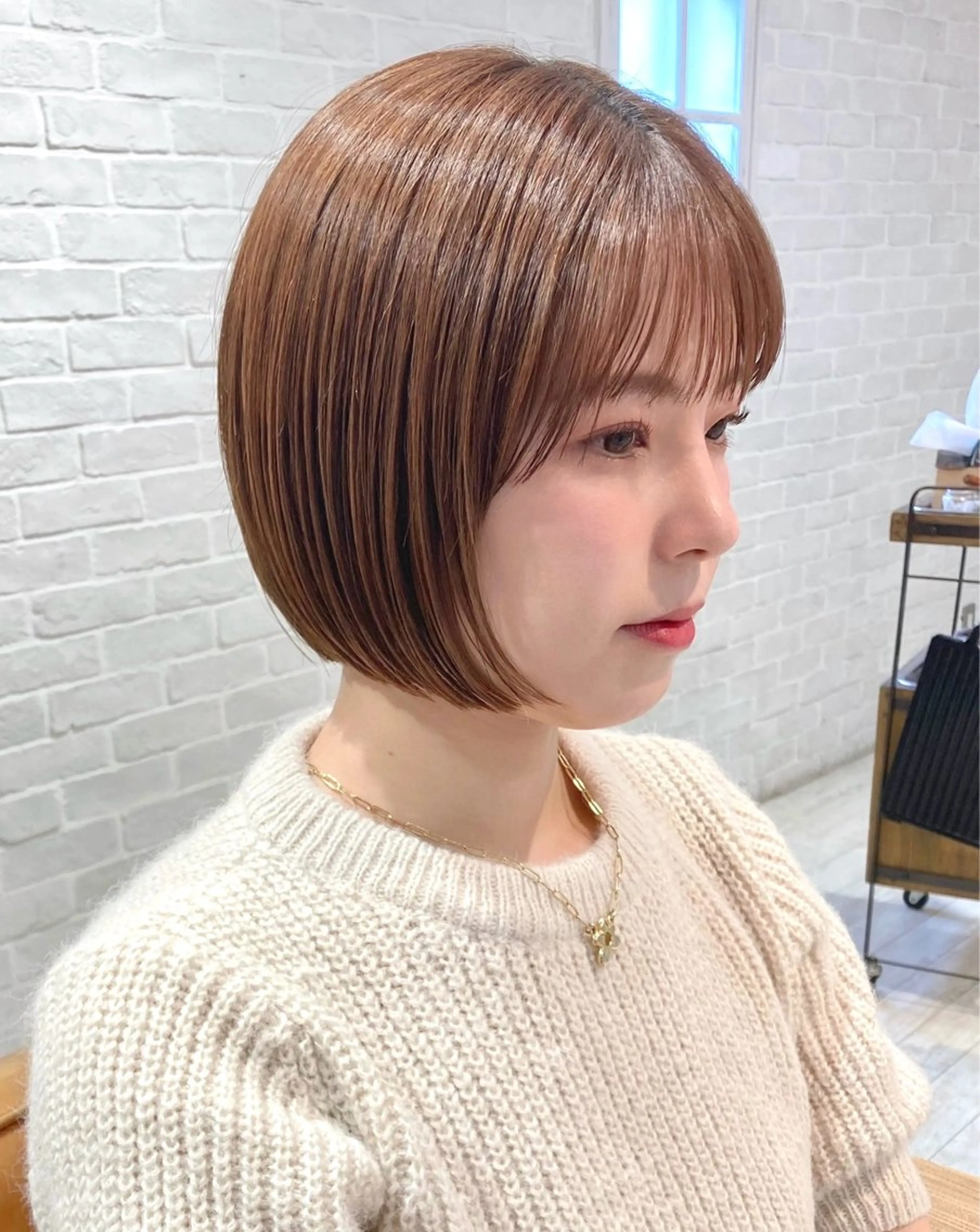 ショート ボブ カット ヘアカラー トリートメント レイヤー/メンズ 竹田凪儀のヘアスタイル