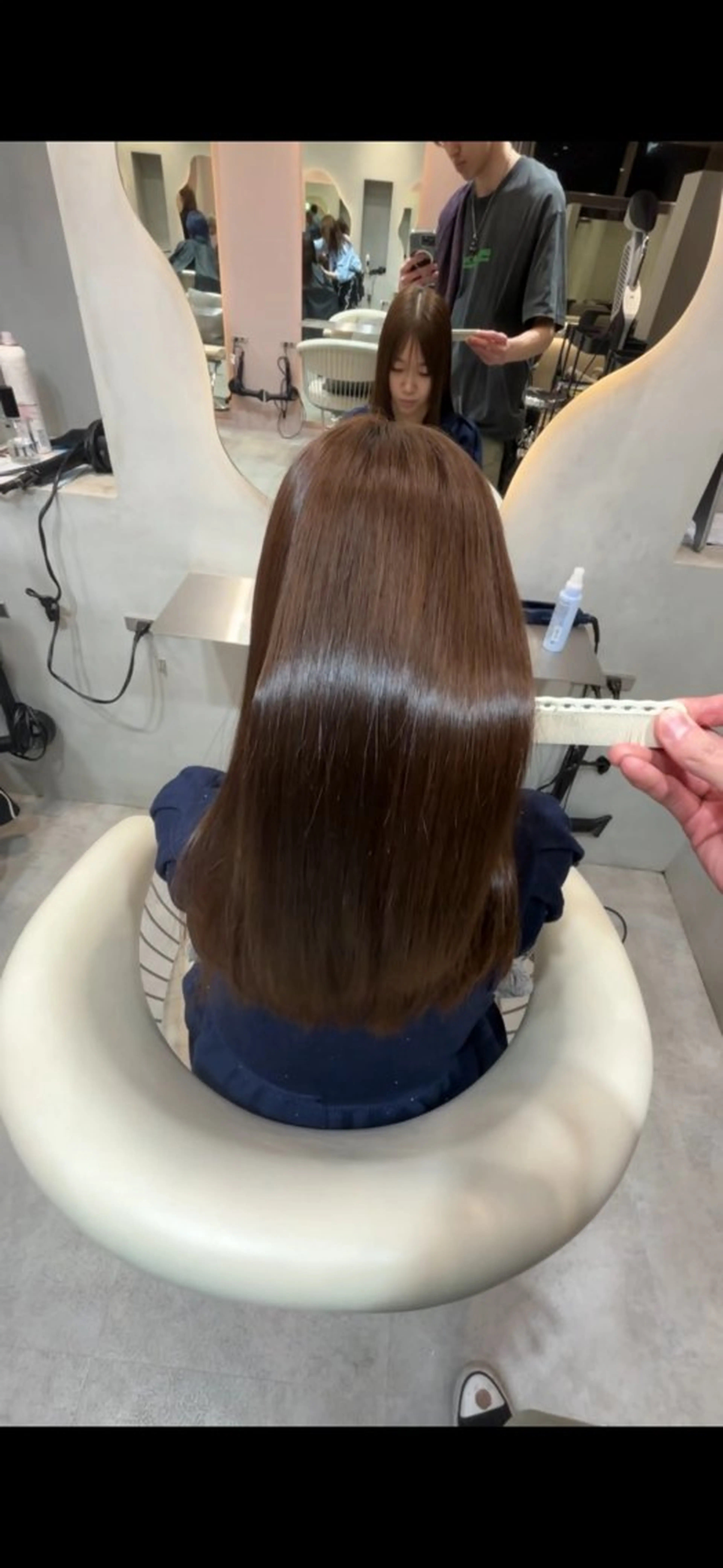 セミロング ヘアアレンジ 縮毛矯正 トリートメント 美髪縮毛矯正/ 髪質改善/吉田光佑のヘアスタイル