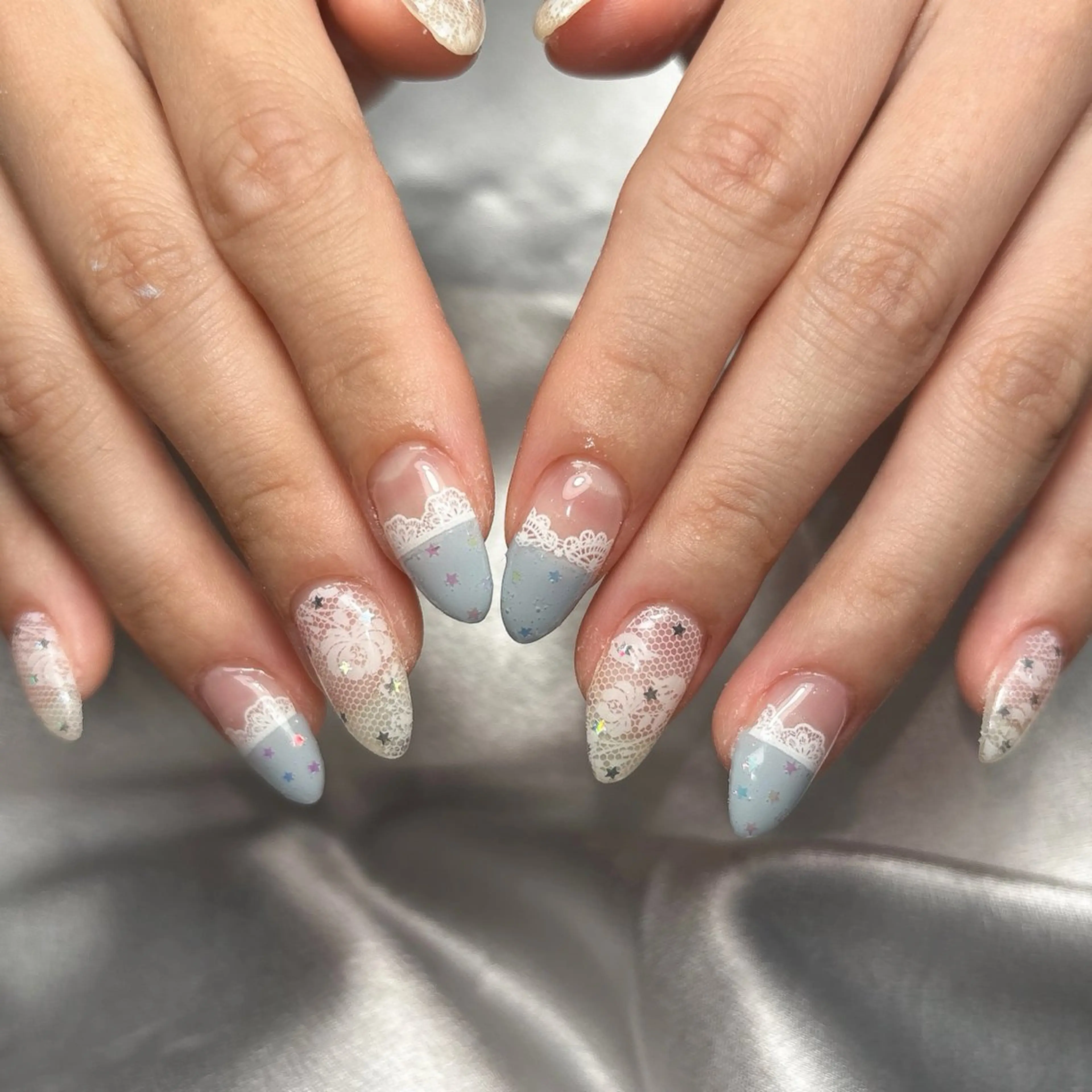 セミロング 韓国ガーリー🎀 岐南🤍ななみのネイルデザイン