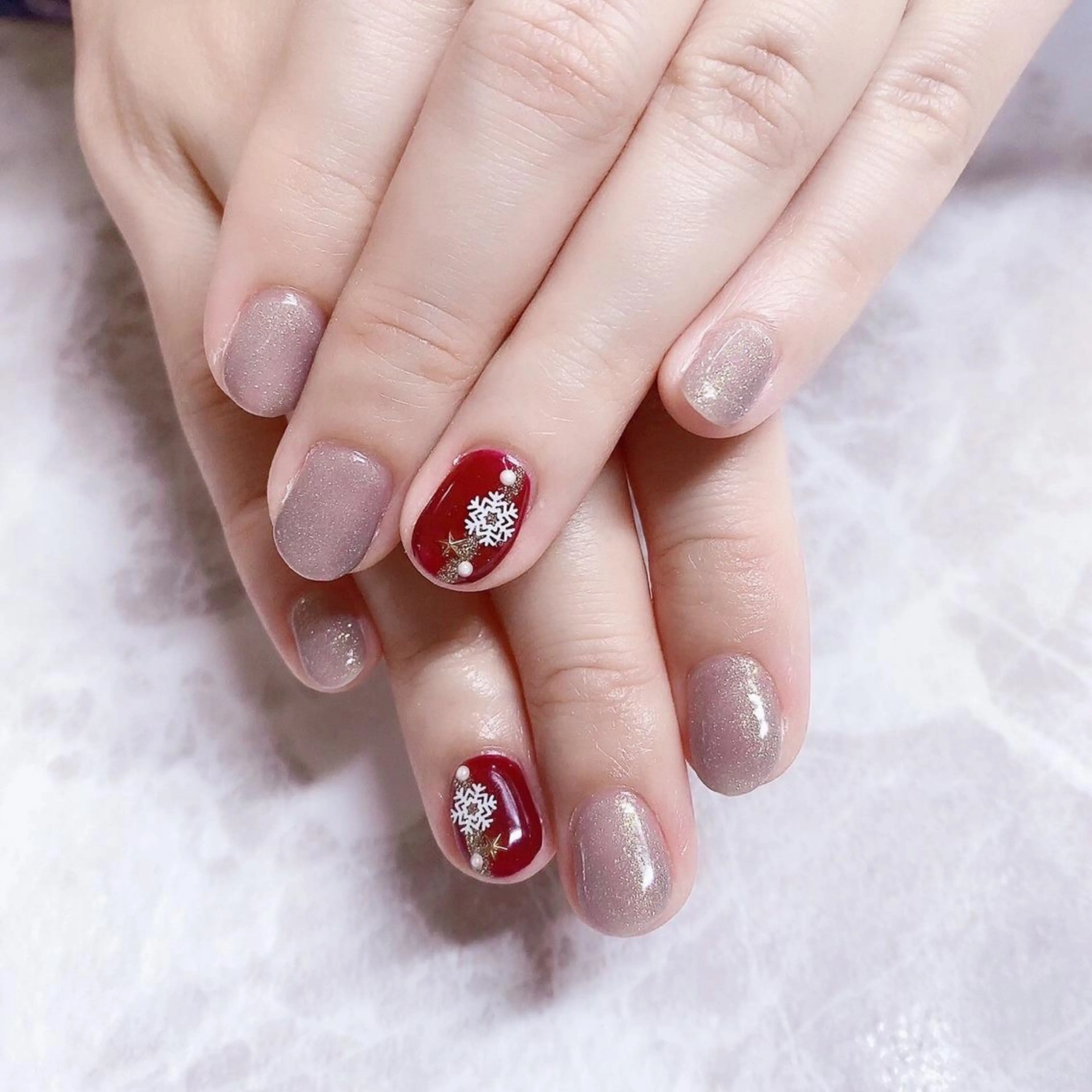 ネイル ハンドネイル マジック ミラーのネイルデザイン