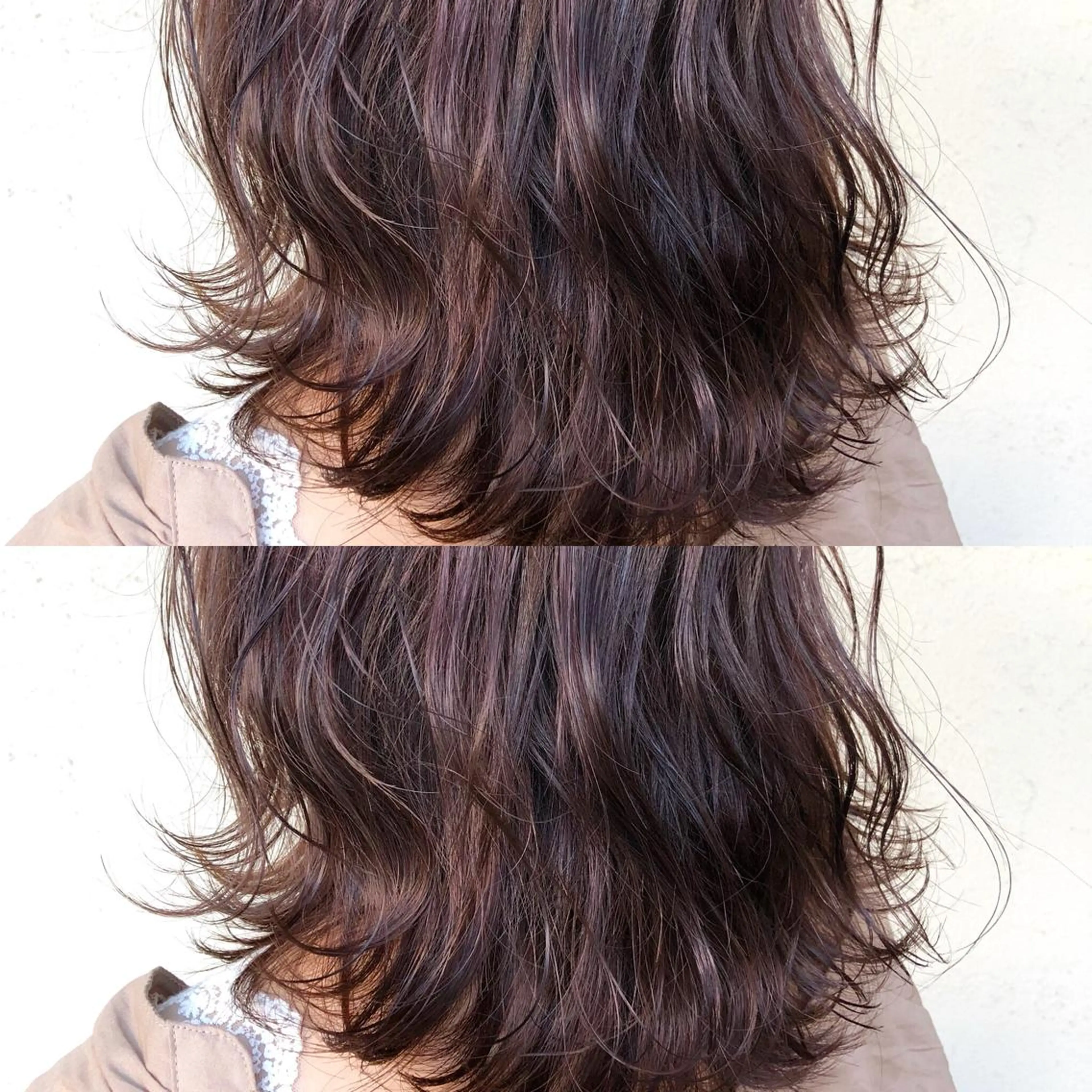 ミディアム カラー ダブルカラー カット ヘアカラー トリートメント 艶髪育成サロン 京橋　shinのヘアスタイル