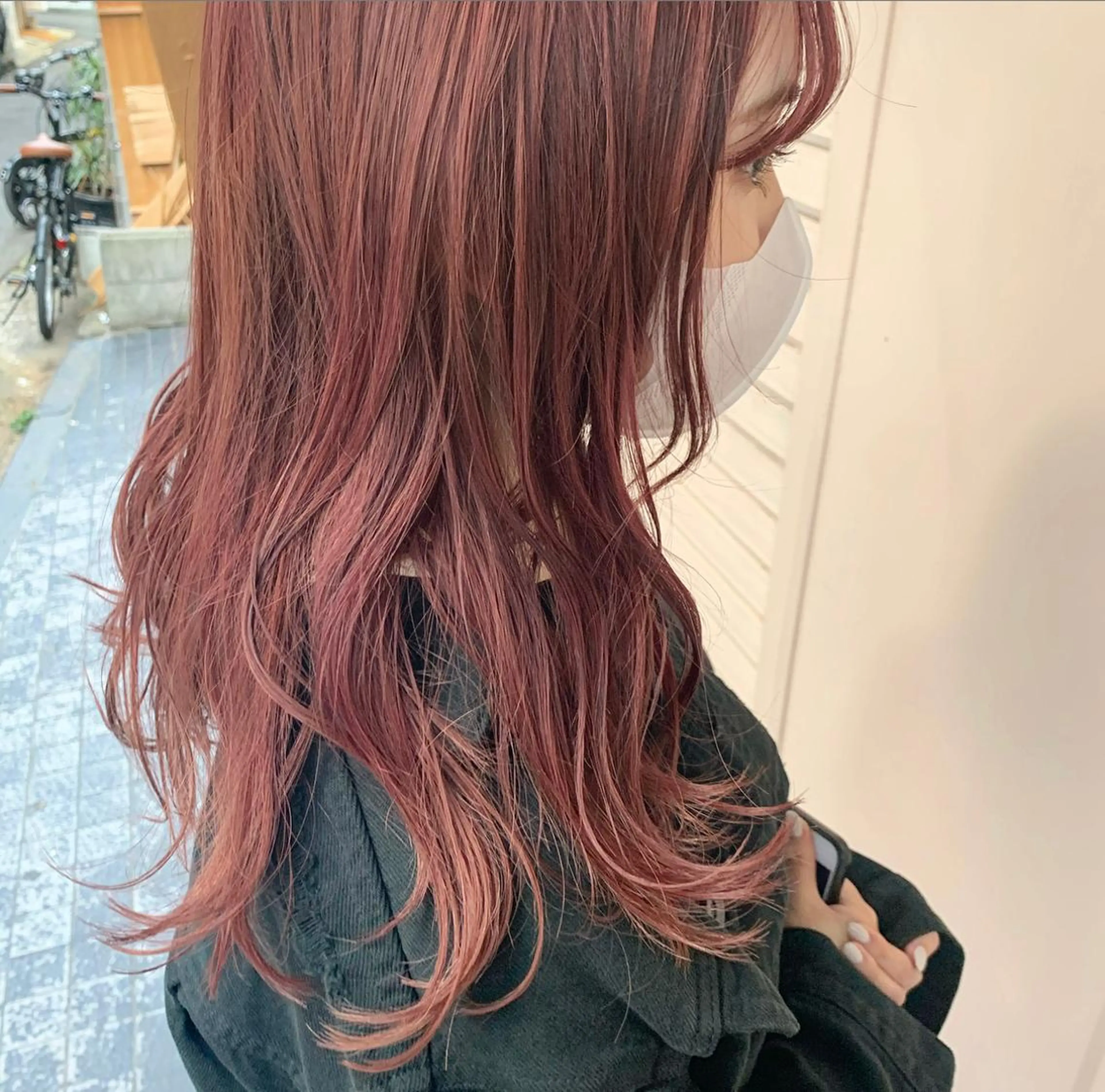 セミロング カラー カット ヘアカラー ツチダ カホのヘアスタイル