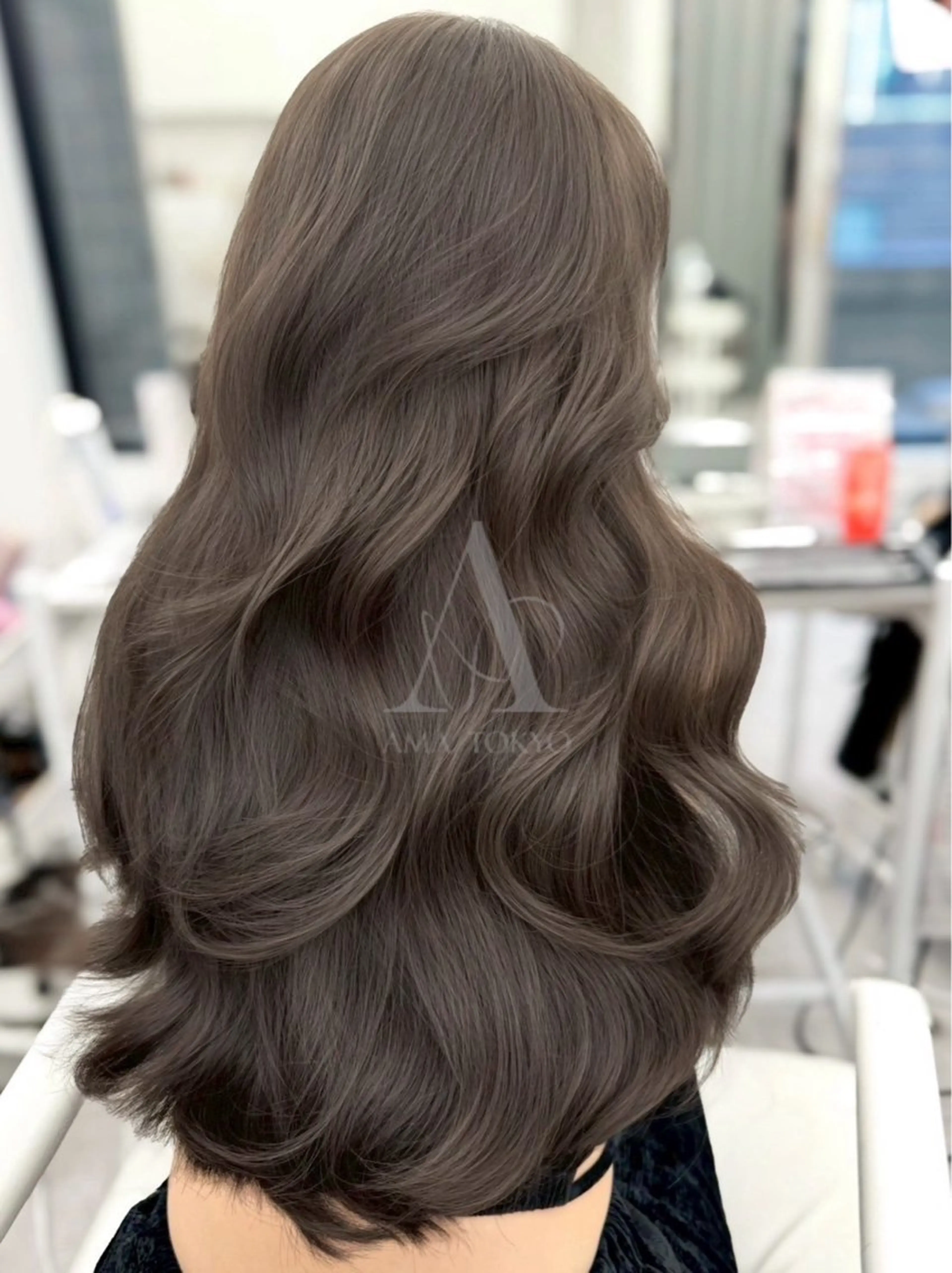 ロング カラー 透明感カラー 似合わせカット 石原 きらのヘアスタイル