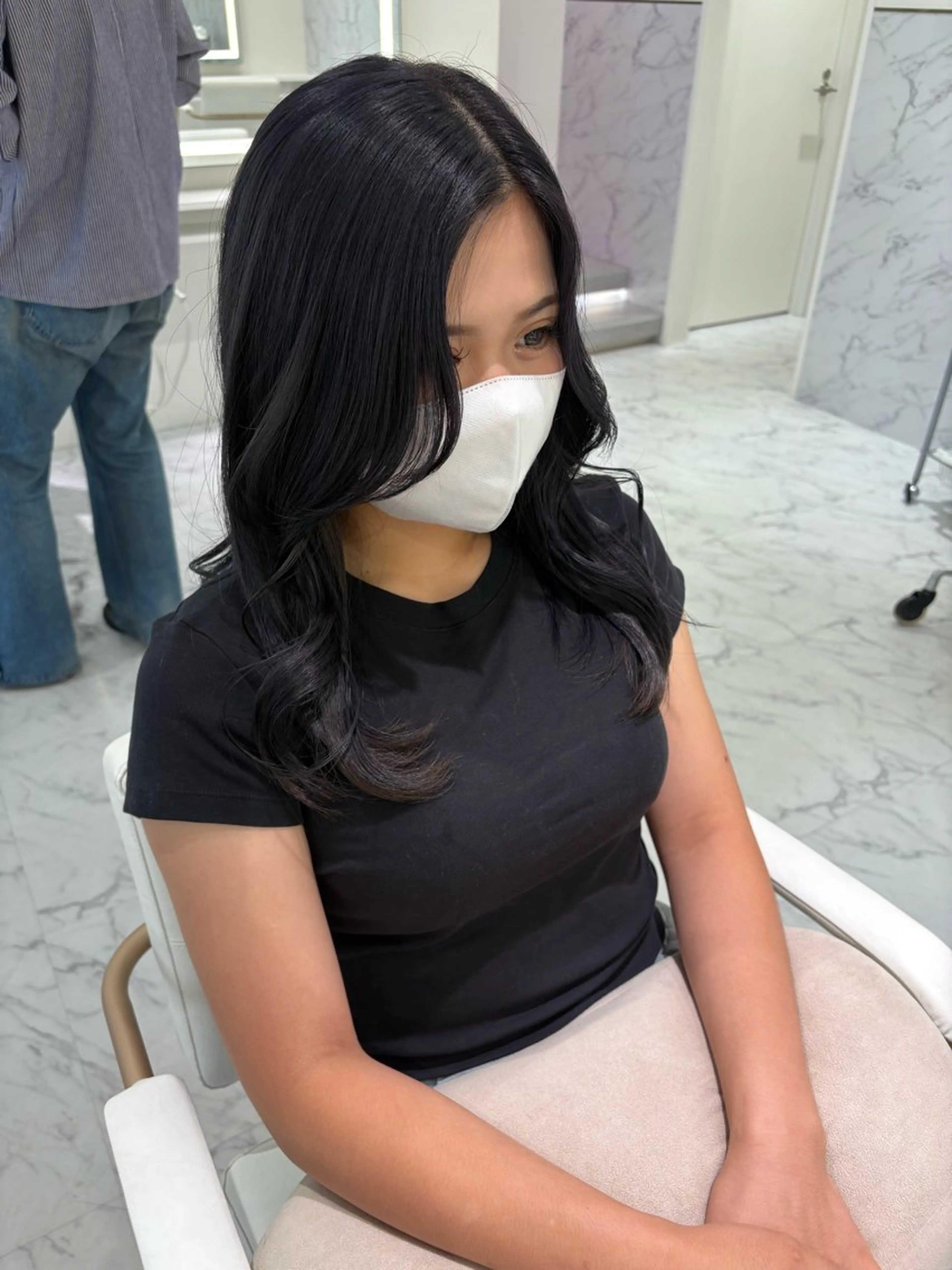 ロング カラー ヘアカラー ParveMix🎀 稲垣 詞葉のヘアスタイル