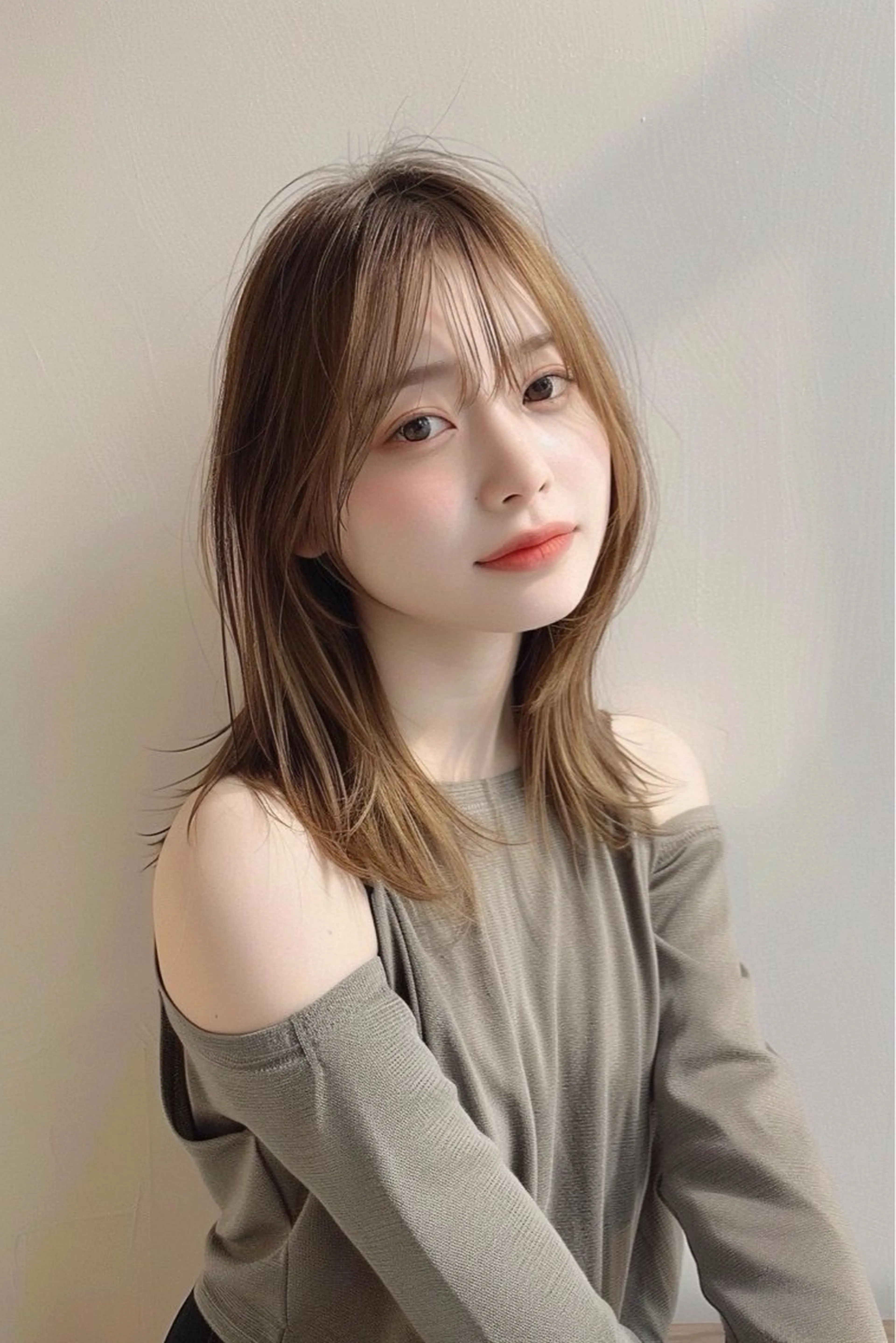 セミロング カラー カット ヘアカラー トリートメント ☀️Luana☀️ 公式/大通のヘアスタイル