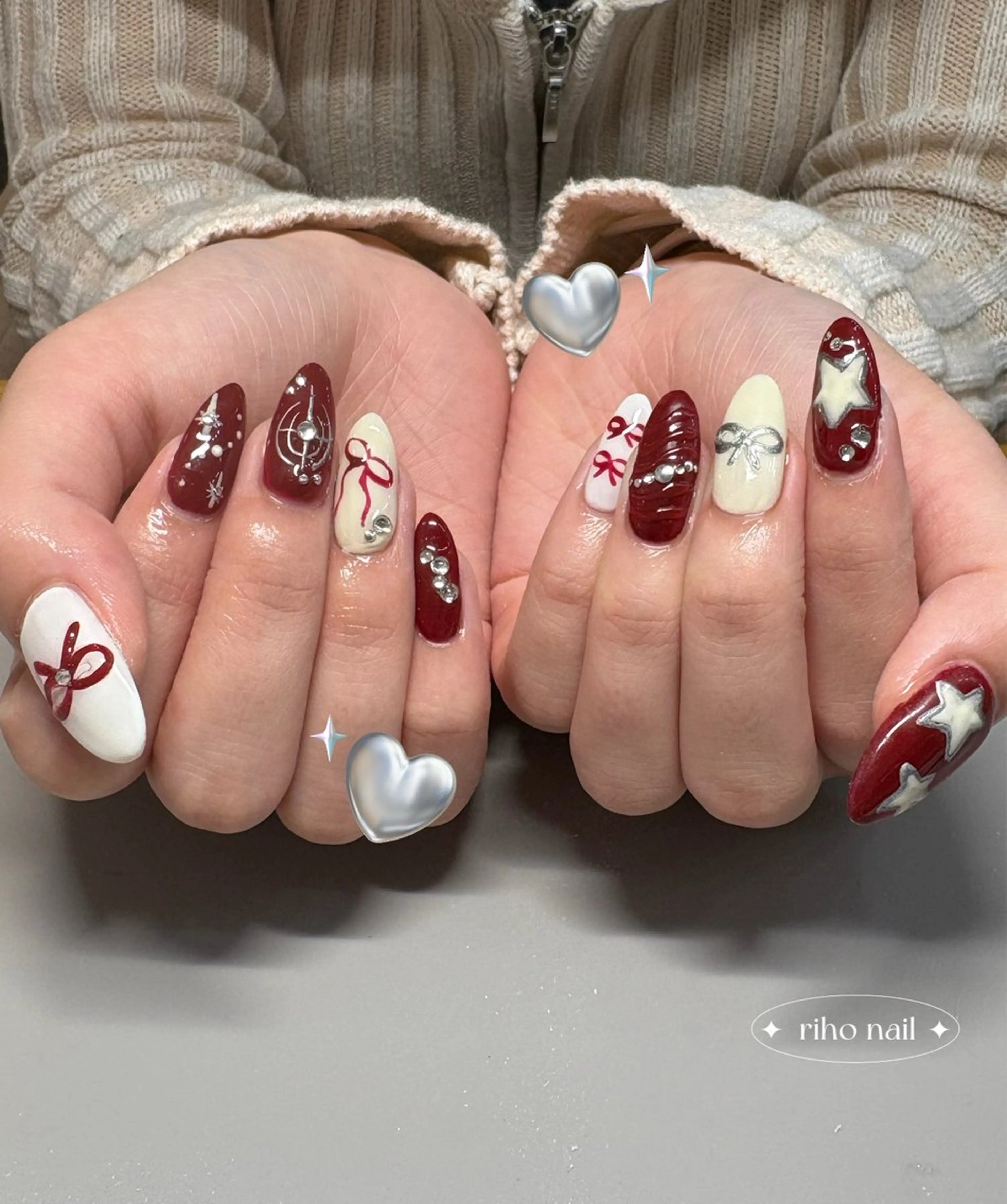 🎉持ち込みデザイン&パーツ付け放題🪄💫120分アート、デザイン自由（オフ込み）の写真