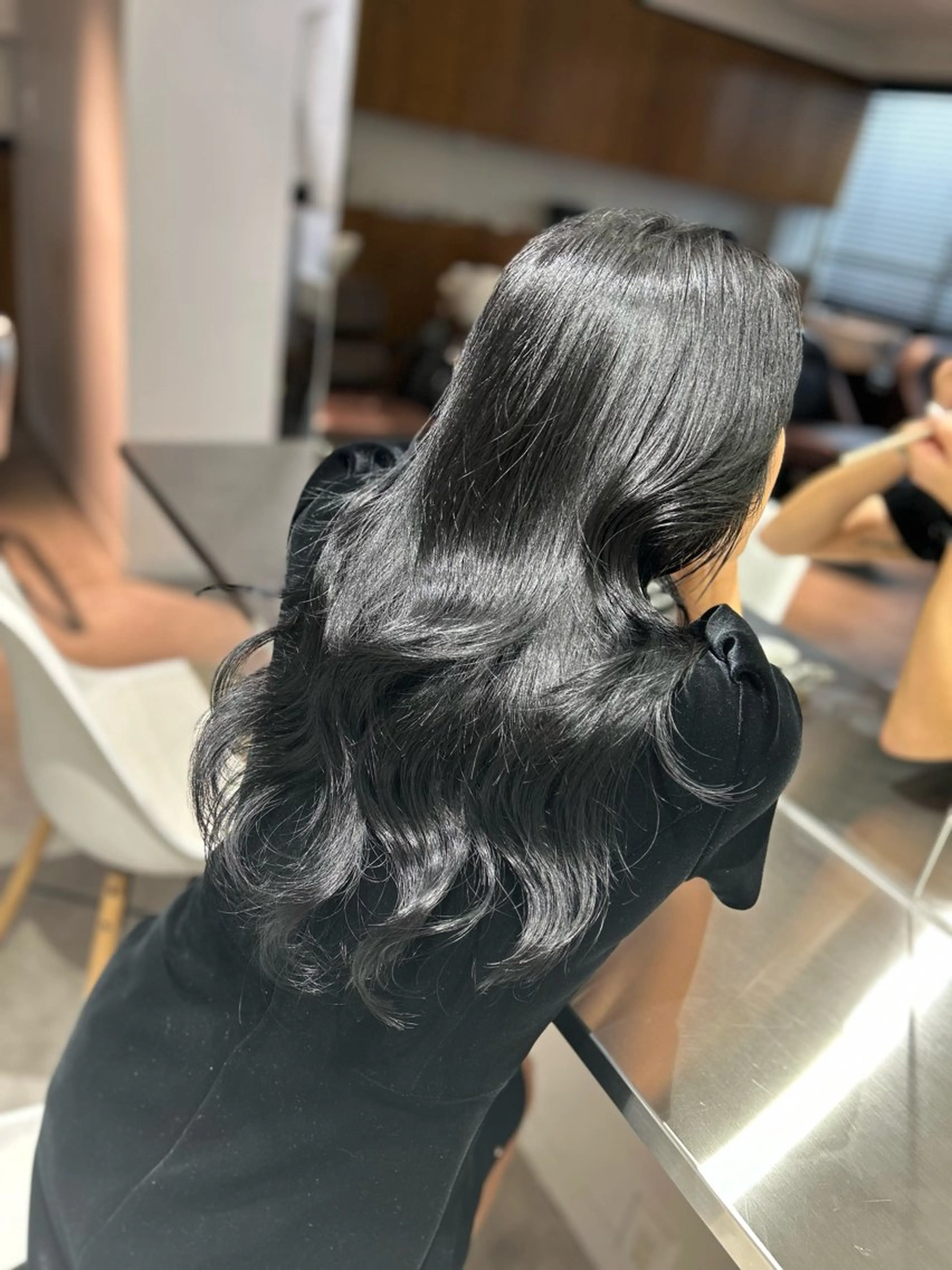 セミロング ヘアアレンジ グレージュカラー🤎 mai🤎のヘアスタイル