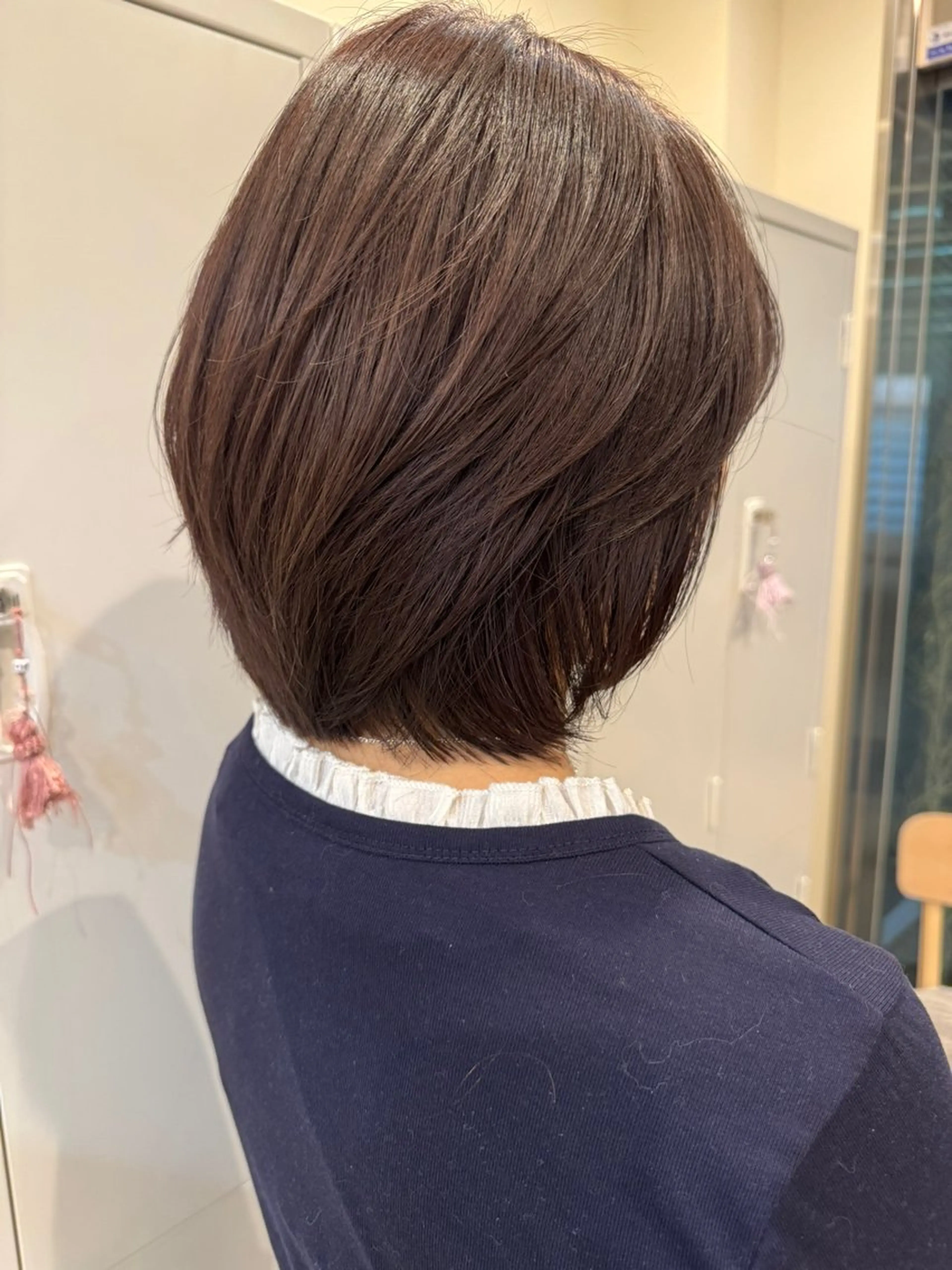 カラー ラベンダーカラー ヘアカラー 岩﨑 リョウタのヘアスタイル