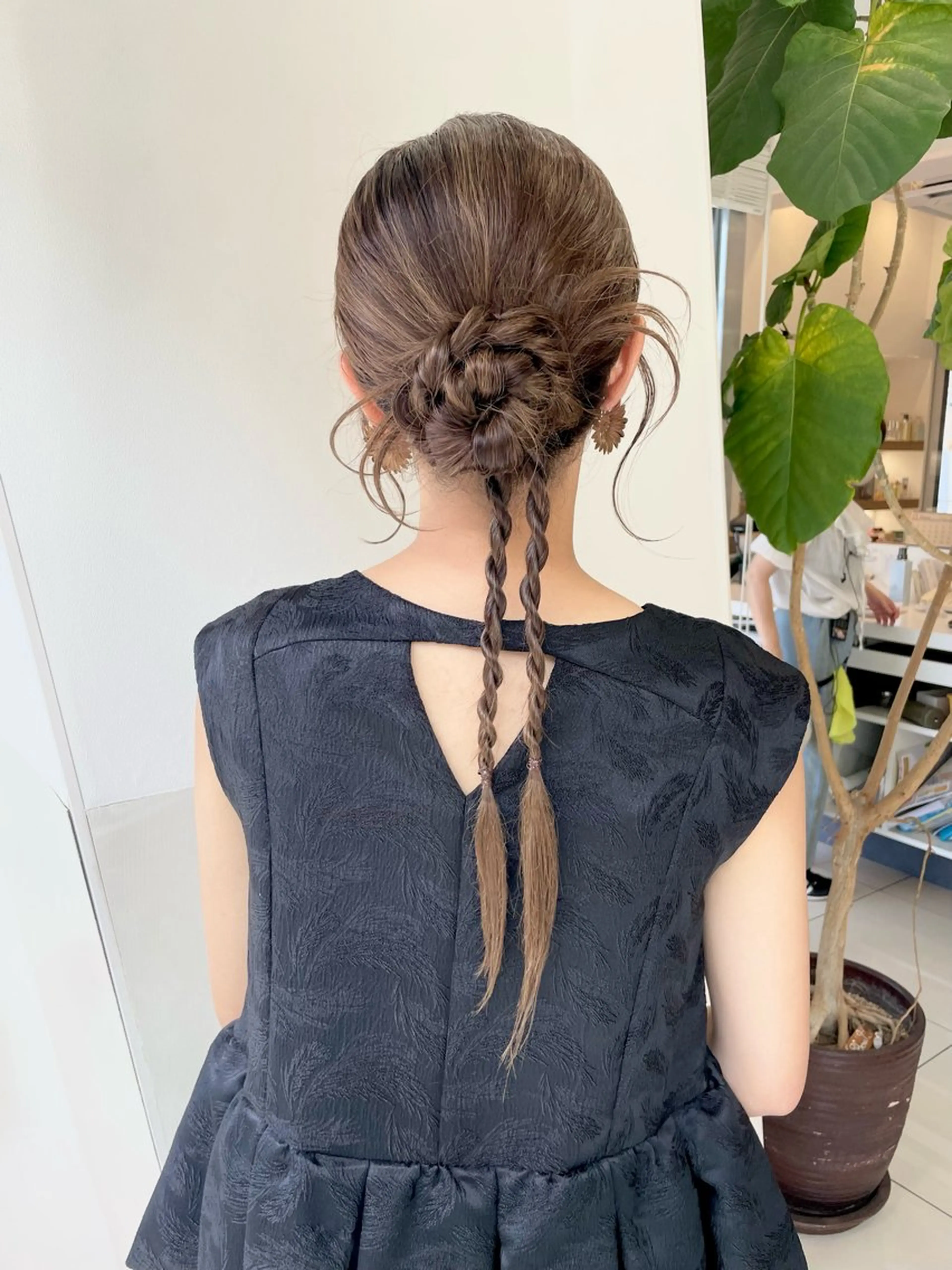 ミディアム ヘアセット 鎌倉/アレンジ/暗髪 /髪質改善/ ユキミのヘアスタイル