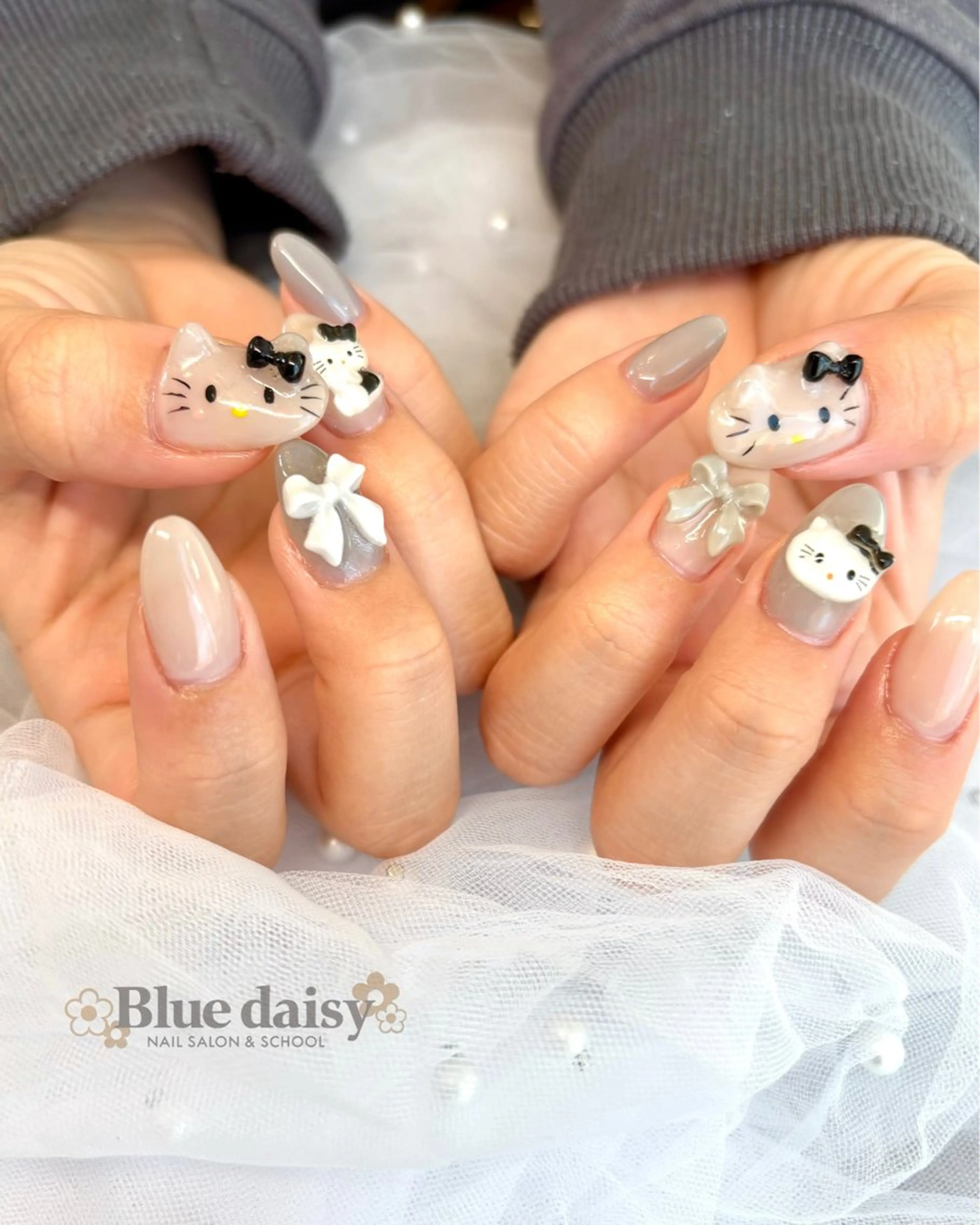 ネイル ハンドネイル Blue daisy 栄本店のネイルデザイン