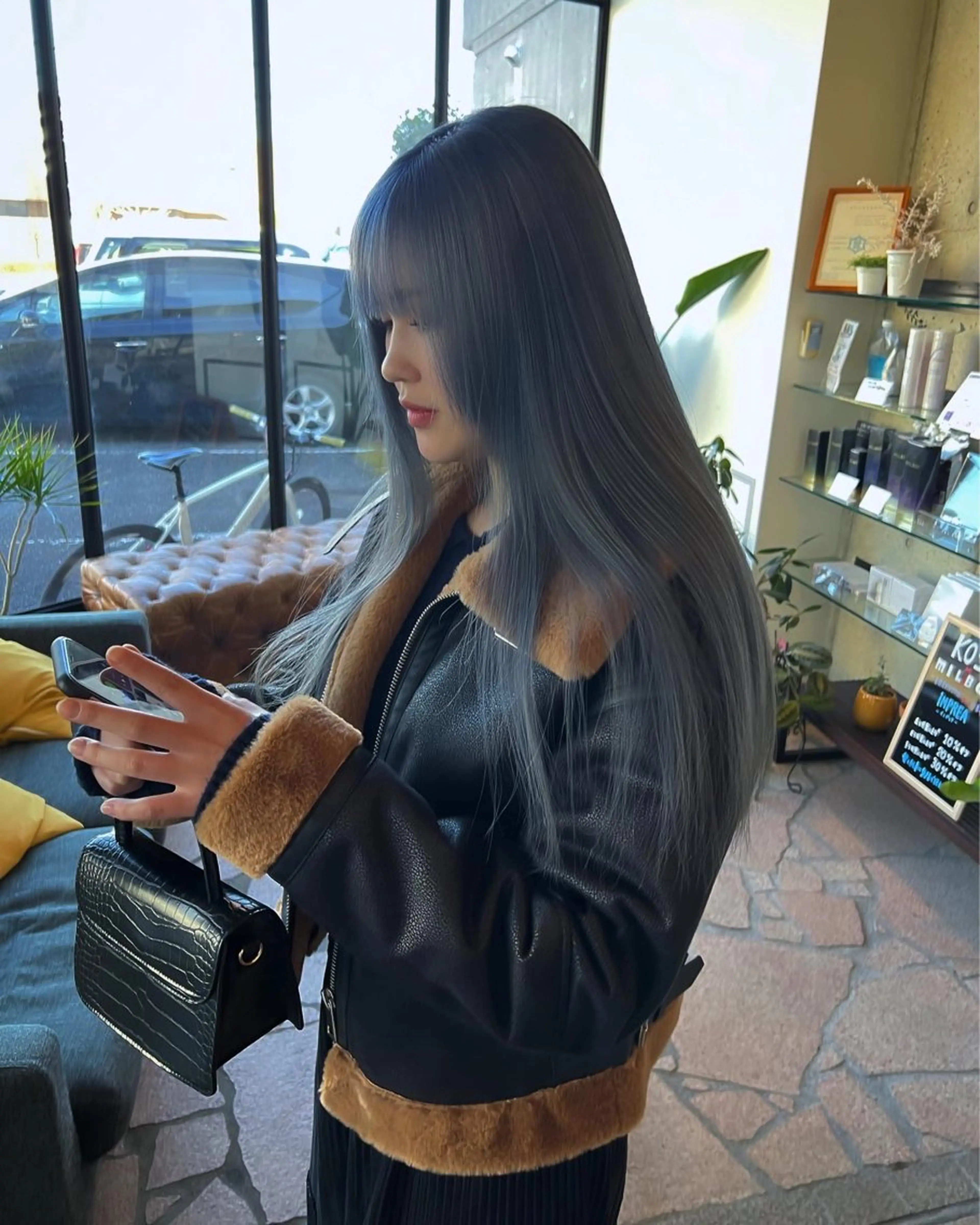 ロング カラー 只野 真衣のヘアスタイル