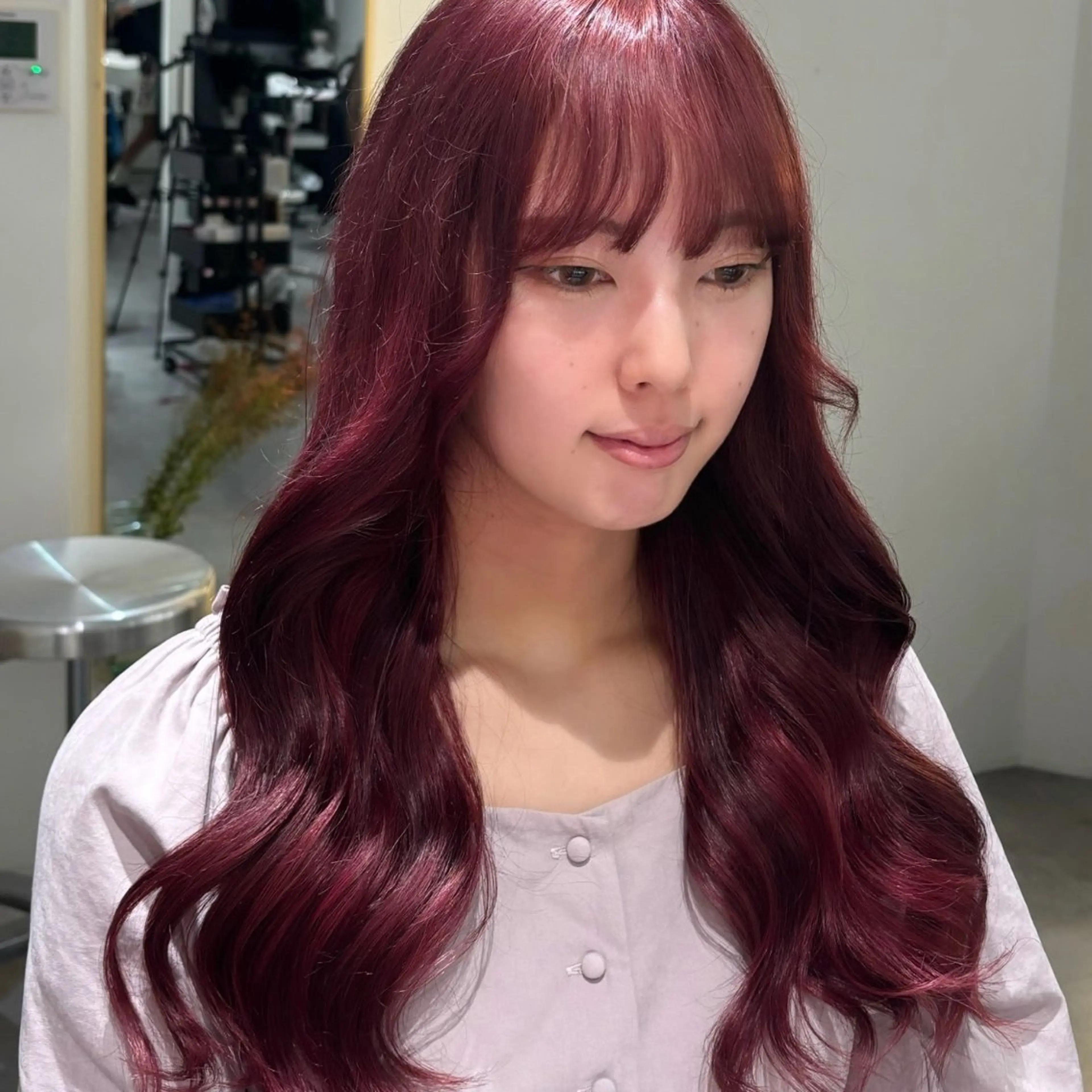 ロング エクステ 美容室ORIKA AI レイヤーカットのヘアスタイル