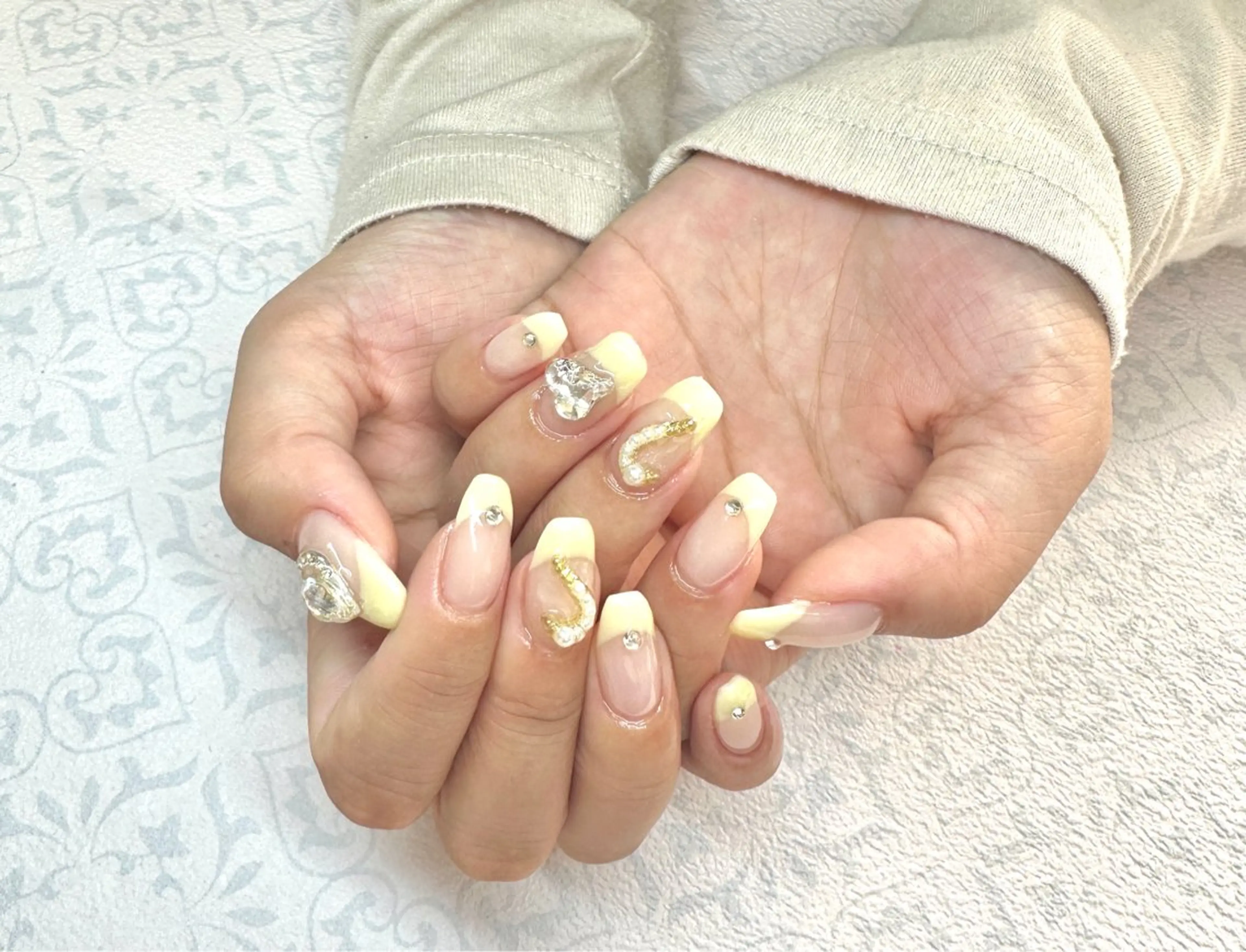 ネイル ハート ハンドネイル Reauty NailSalonのネイルデザイン