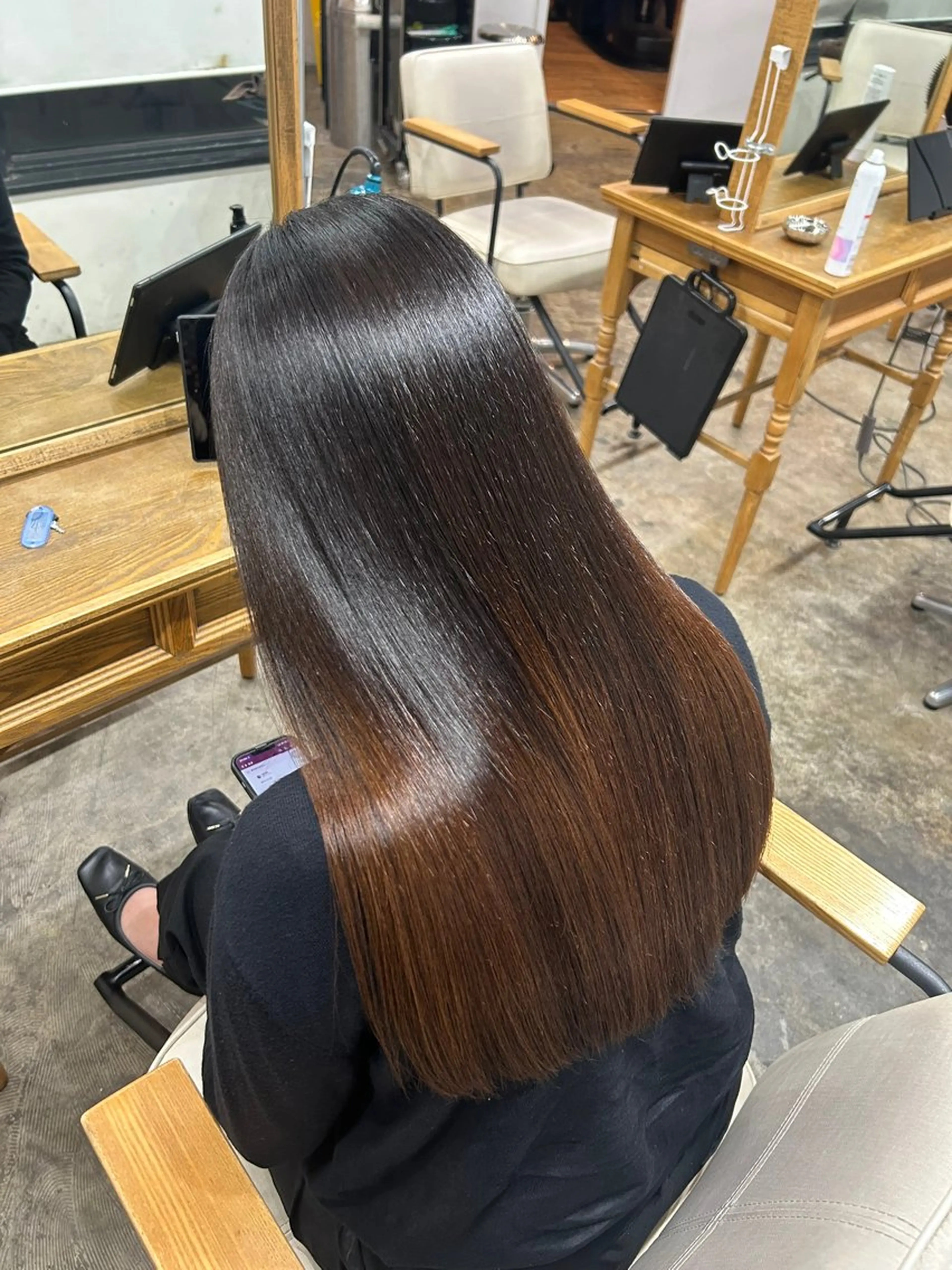 ロング 縮毛矯正 大阪梅田/ イマムラミヅキのヘアスタイル