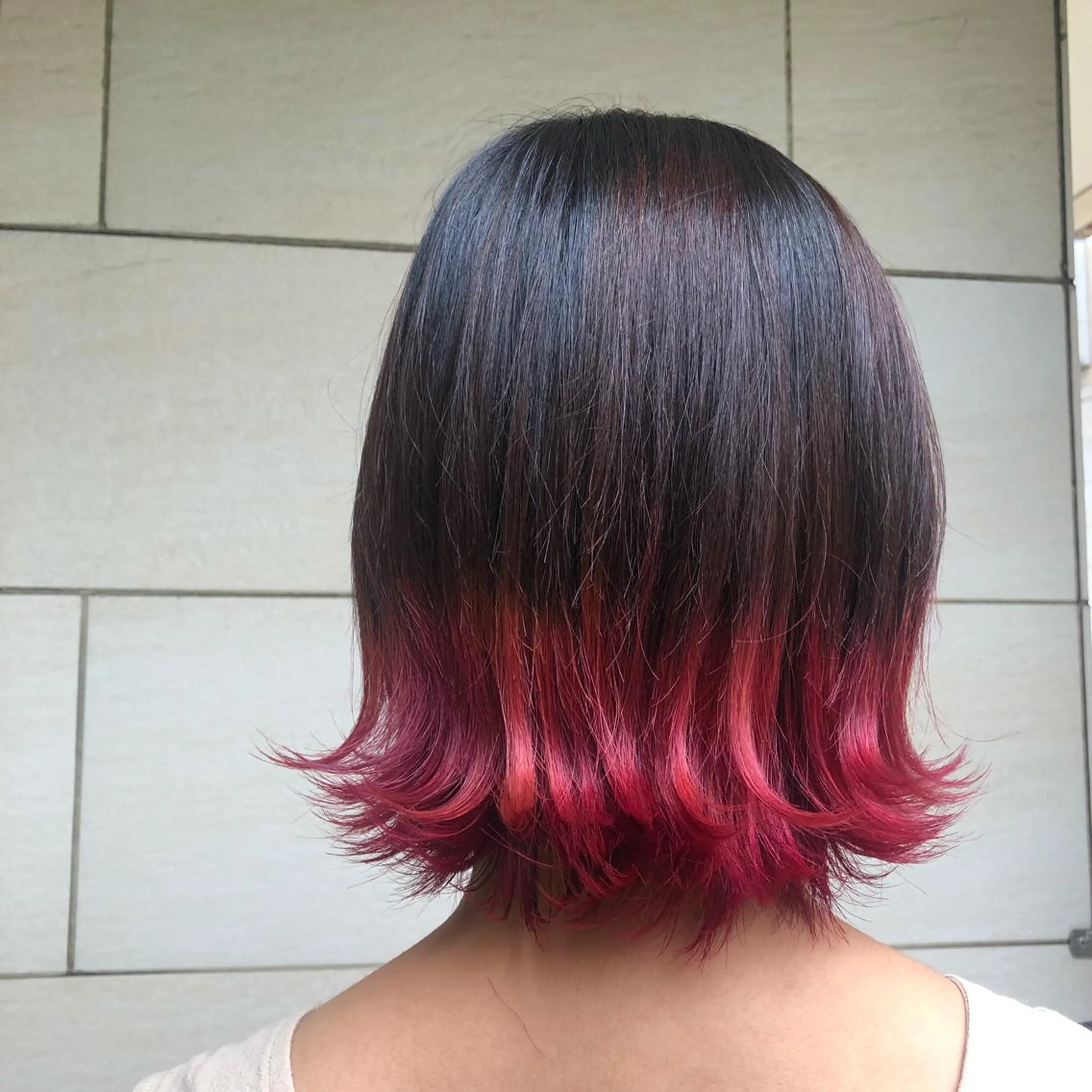 ミディアム カラー 森本　舞✴︎ 似合わせパーマのヘアスタイル