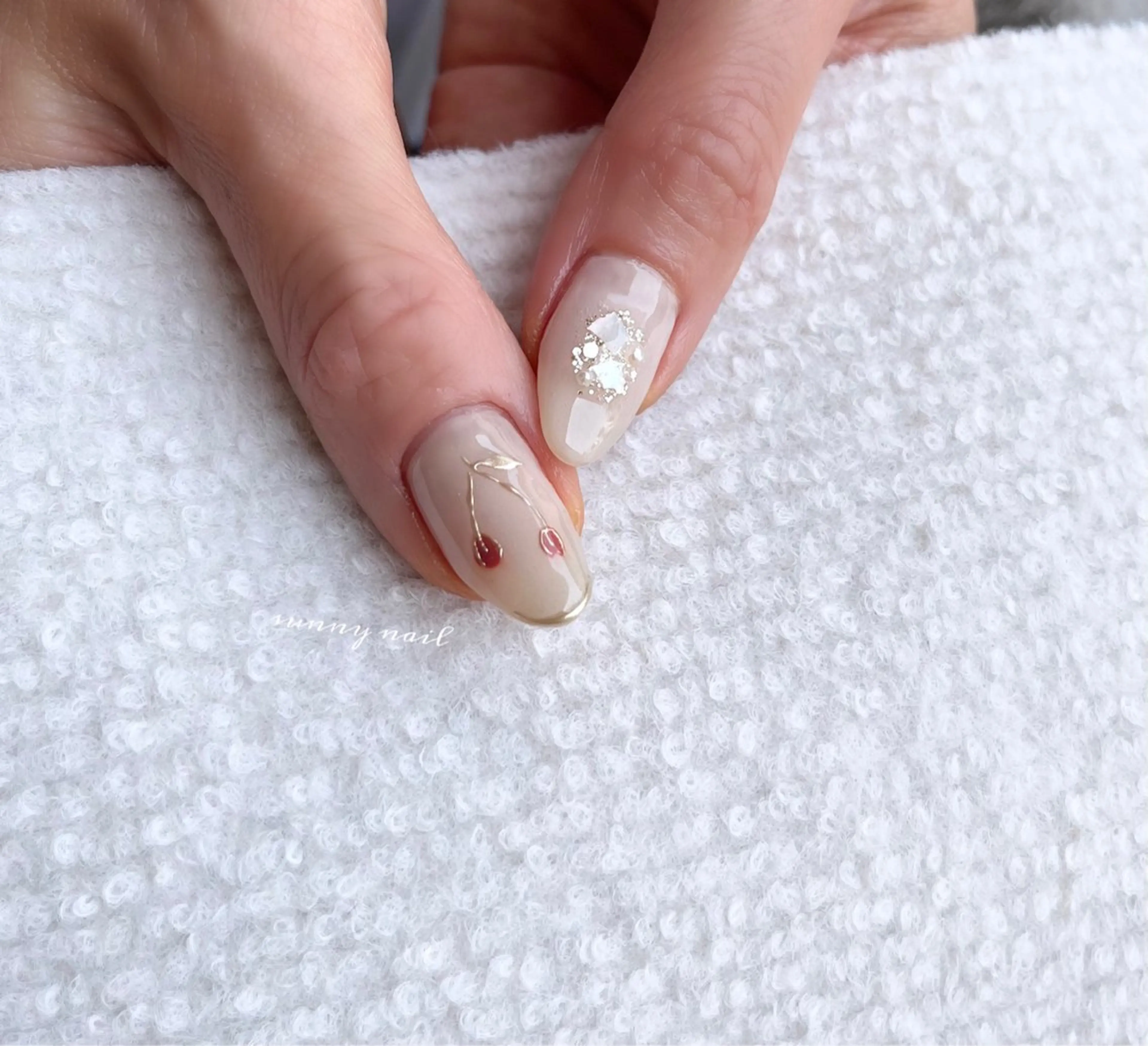 ネイル ジェルネイル パラジェル 春ネイル sunny nailのネイルデザイン