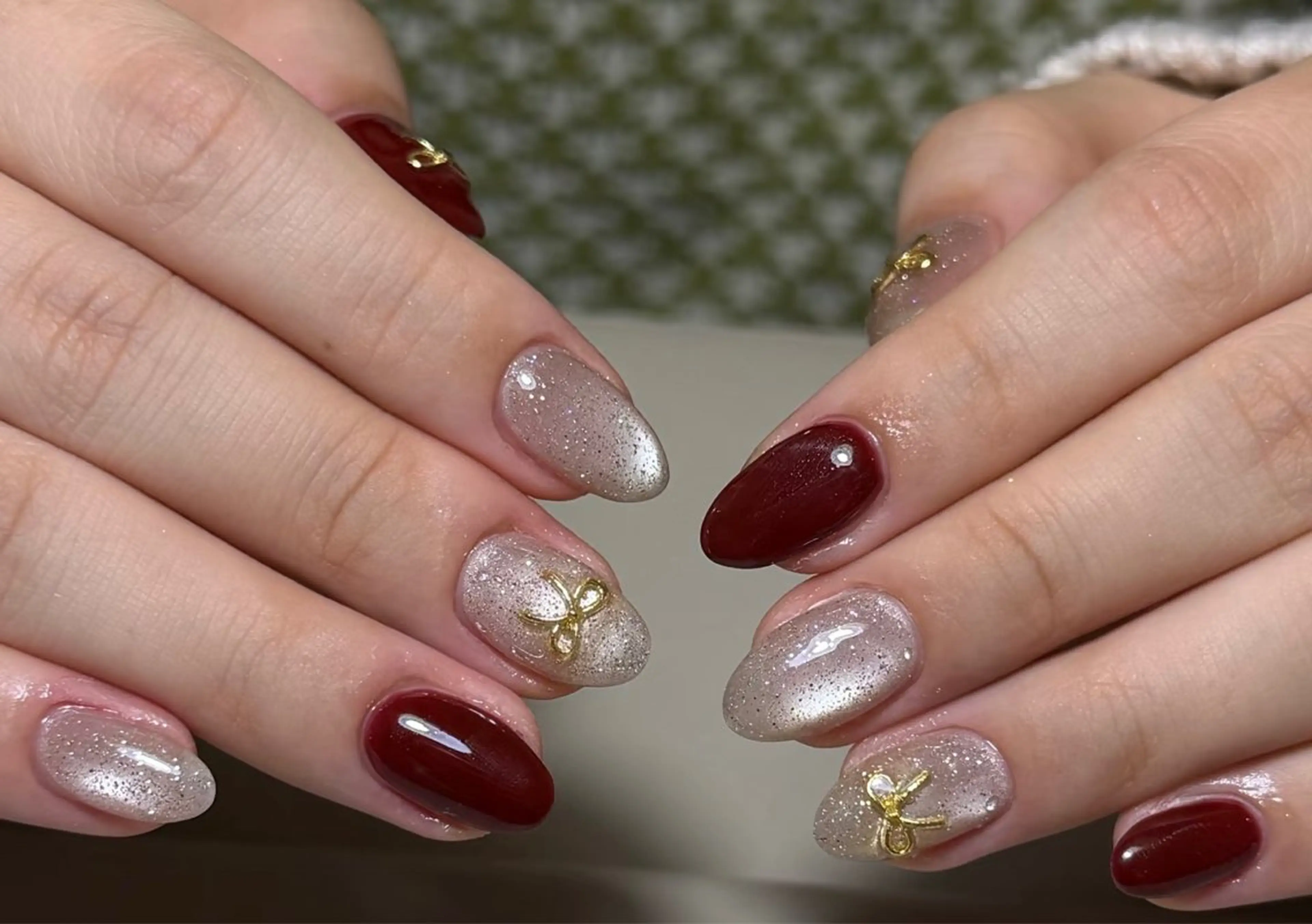 ネイル フレンチネイル ガーリー ガラスフレンチ 韓国ネイル ロングネイル ハンドネイル Venus nail チップ長さだし専門店のネイルデザイン