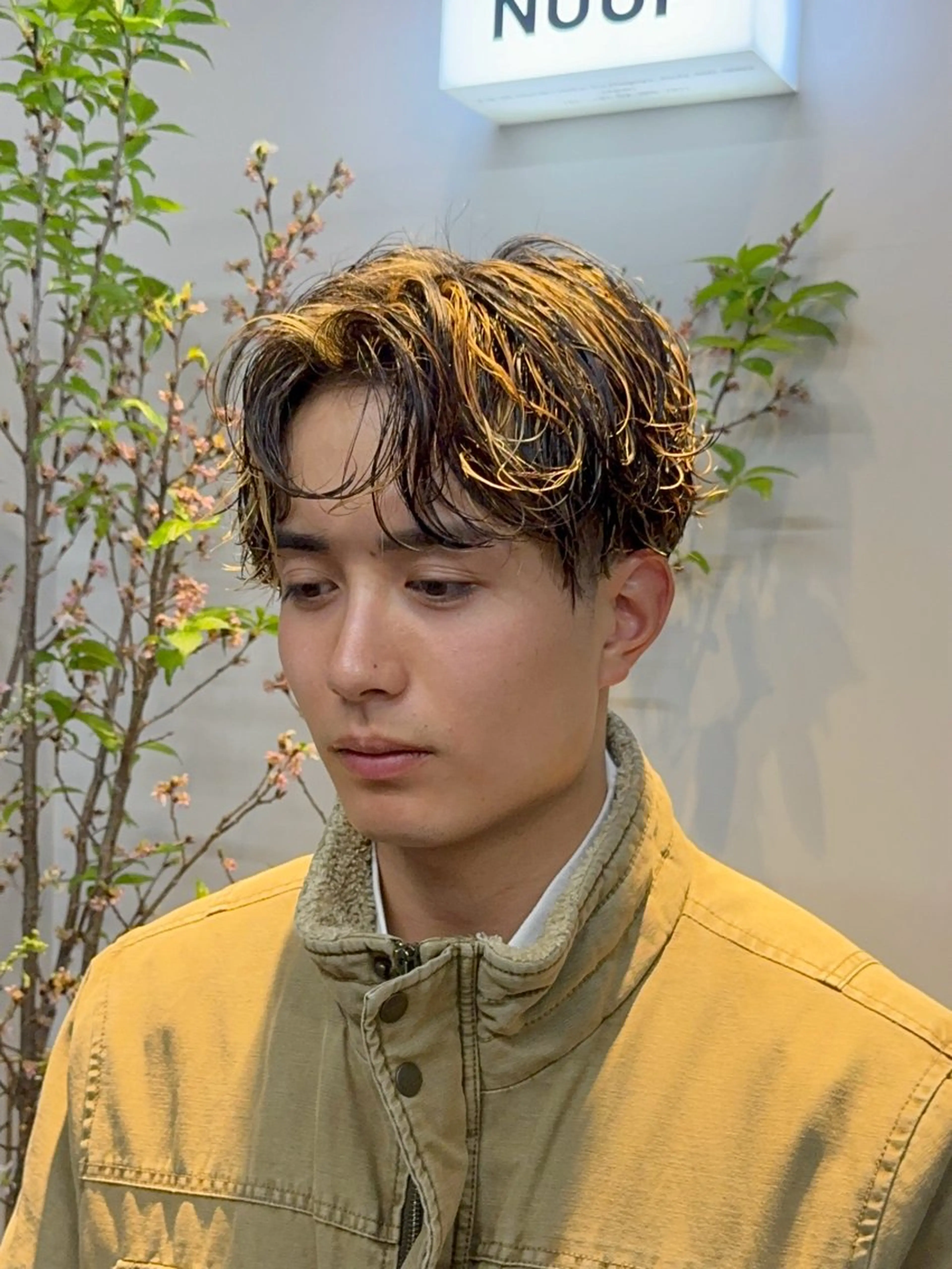 ショート カラー パーマ メンズ ニュアンスパーマ/ 韓国ヘア/natsuのヘアスタイル