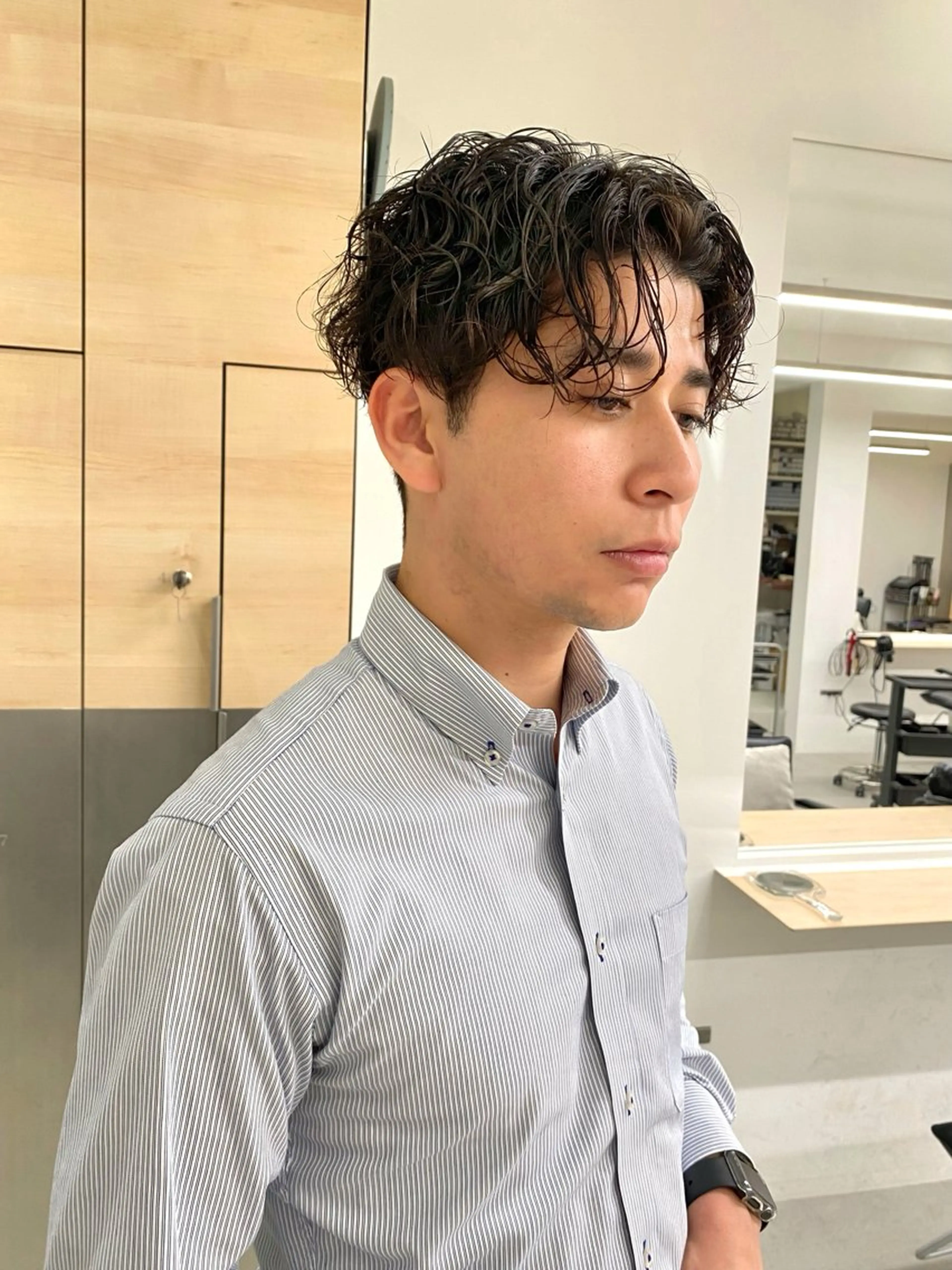 メンズ カット パーマ 堀 明俊のヘアスタイル