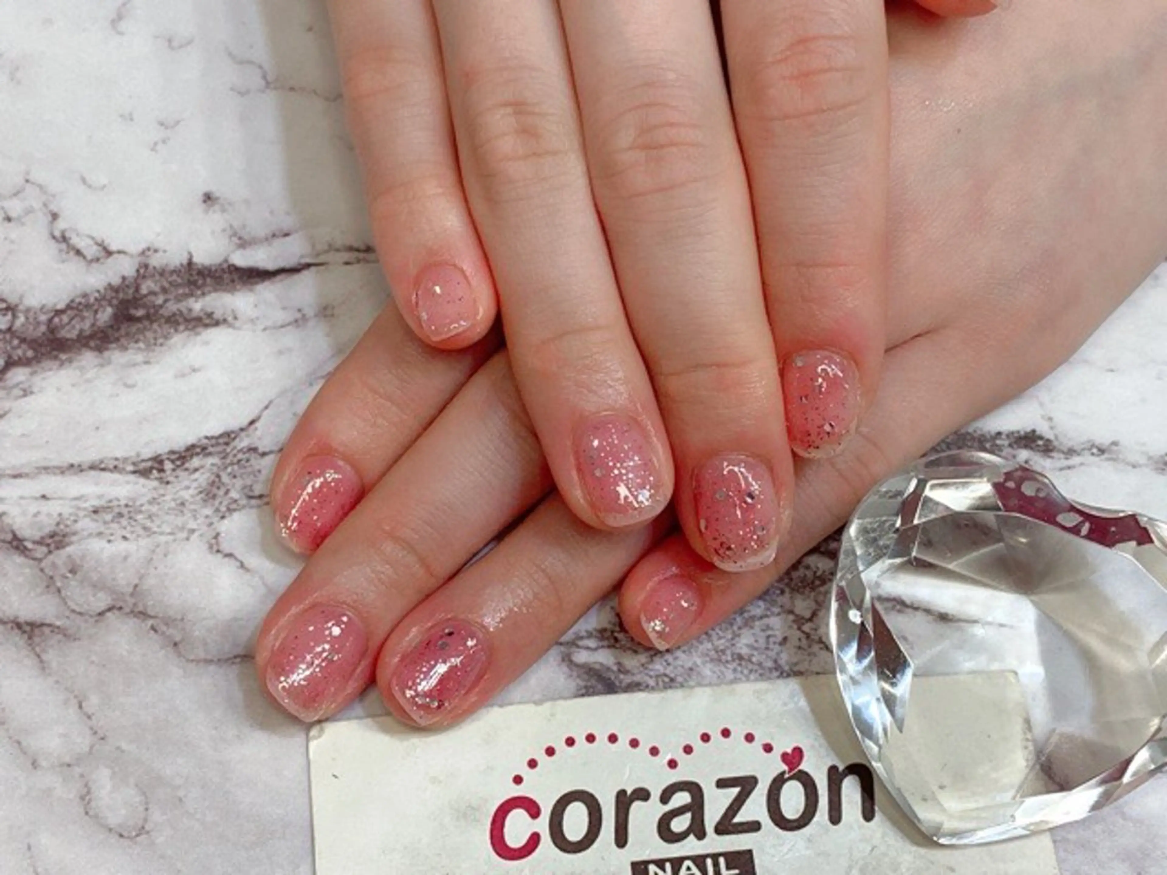 ネイル ジェルネイル ラメ(グリッター) ワンカラーネイル ネイリスト aicoのネイルデザイン