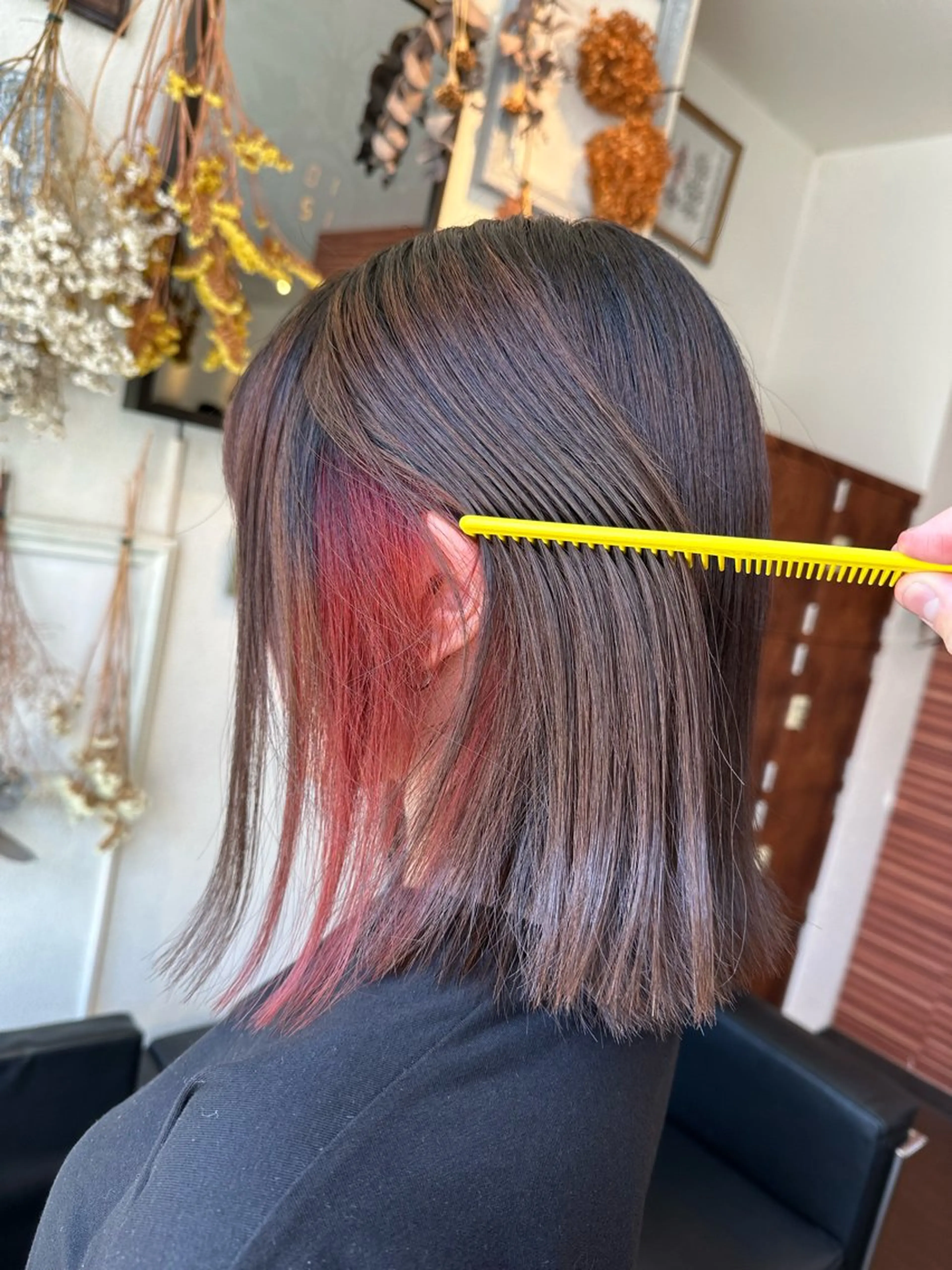 ミディアム カラー インナーカラー 大人女性の艶カット カラー/菊池柊真🌟のヘアスタイル