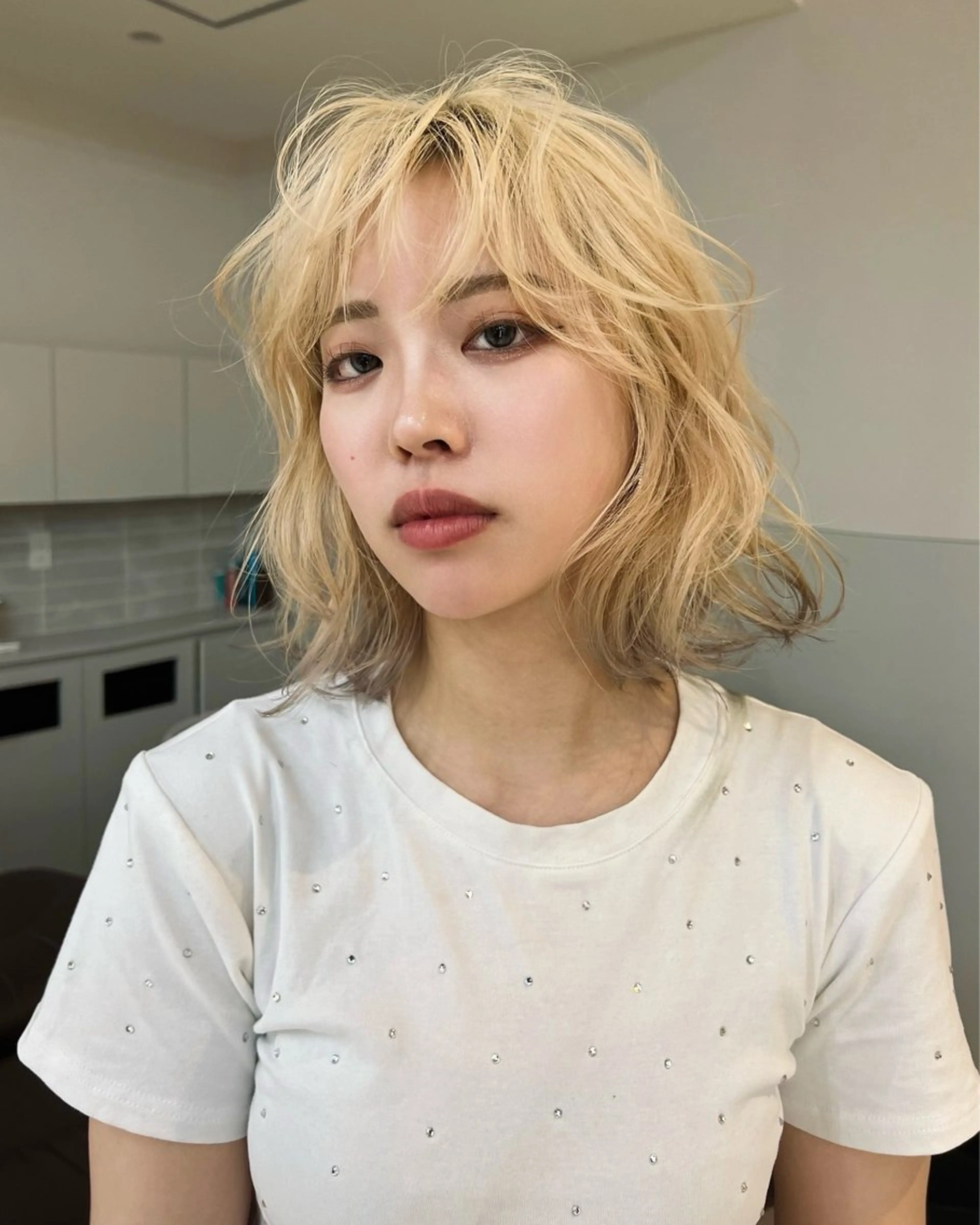 ショート カラー アッシュ アッシュブラウン ブリーチ ブラウンカラー ケアブリーチ ヘアカラー トリートメント ヘアセット レイヤー専門家 ダブルカラー修のヘアスタイル