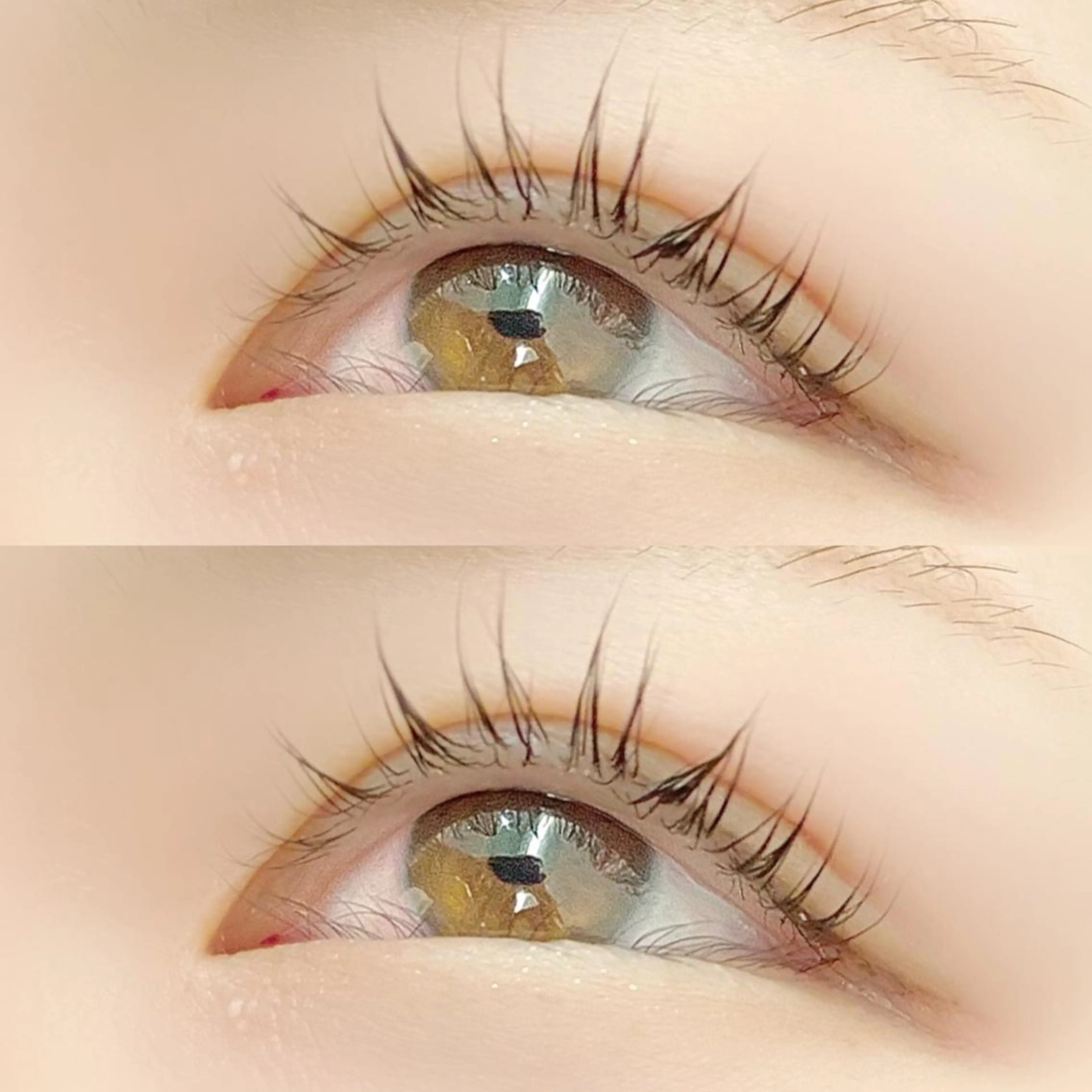 マツエク・マツパ 束感まつ毛 カラーマツエク フラットラッシュ 韓国風マツエク ナチュラル KAMIYU 💎❄️のマツエク・マツパデザイン