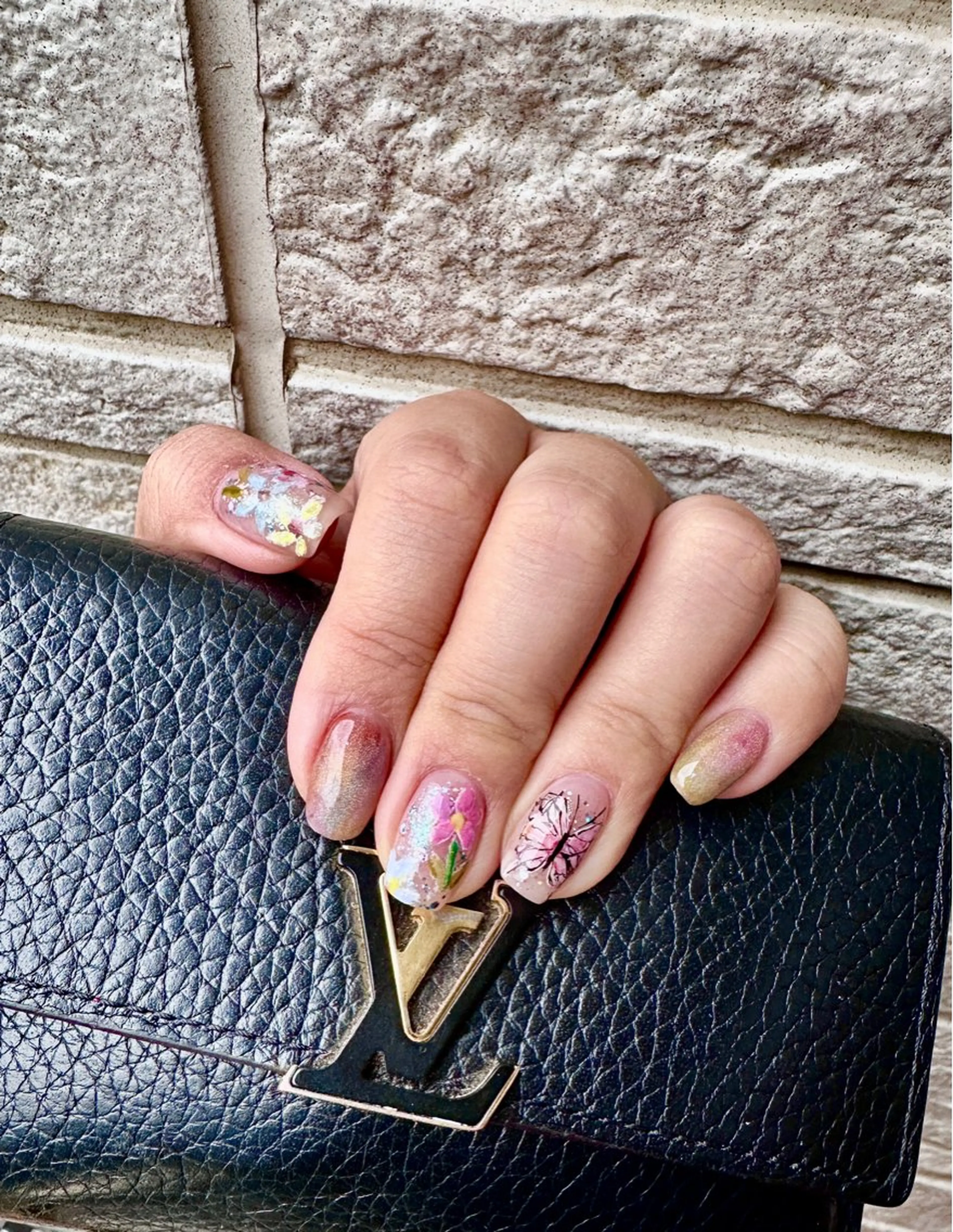 ネイル アートネイル マグネットネイル 春ネイル ハンドネイル Nail Salon J.Cのネイルデザイン