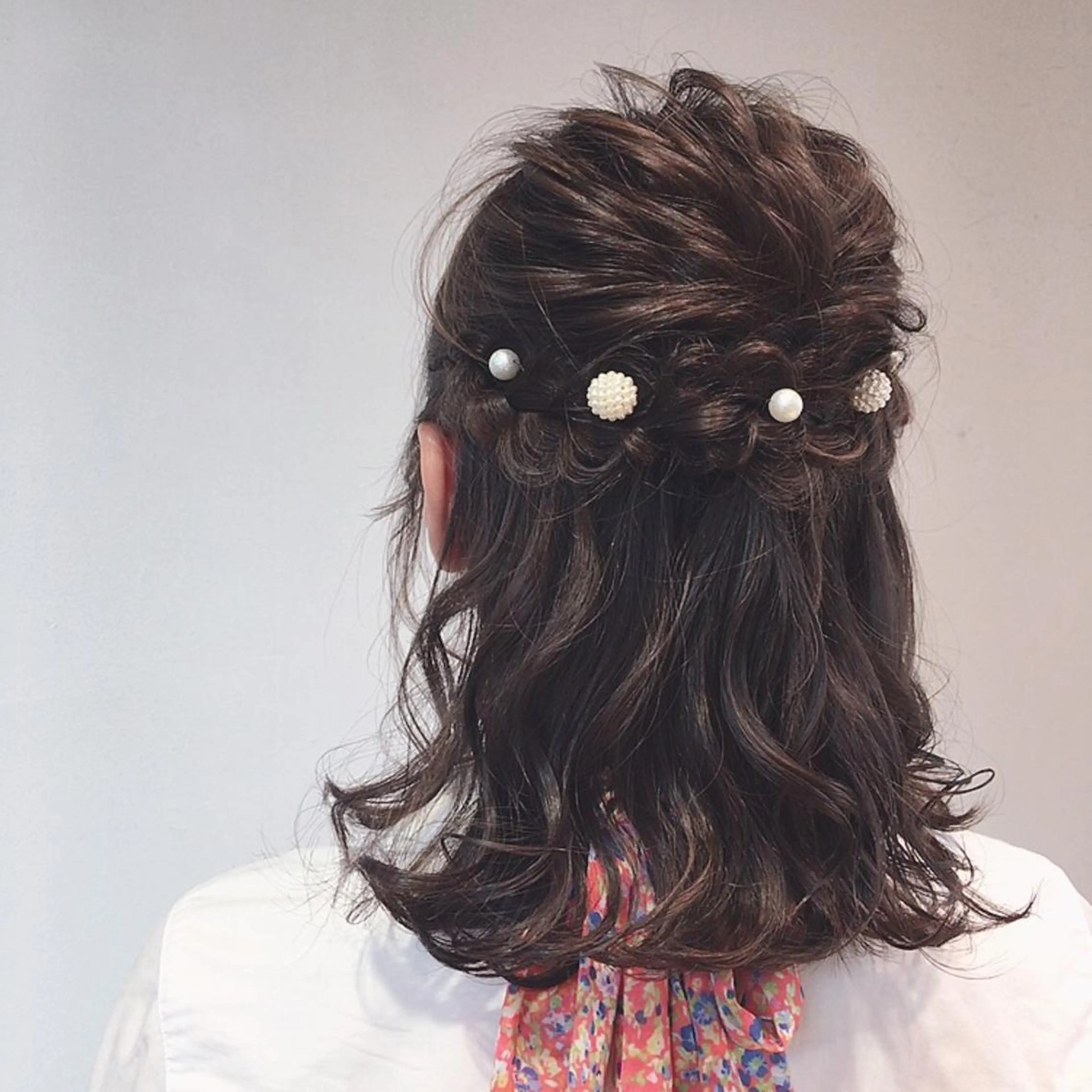 ヘアアレンジ 韓国風ヘア✻透明感 カラー✻yukaのヘアスタイル