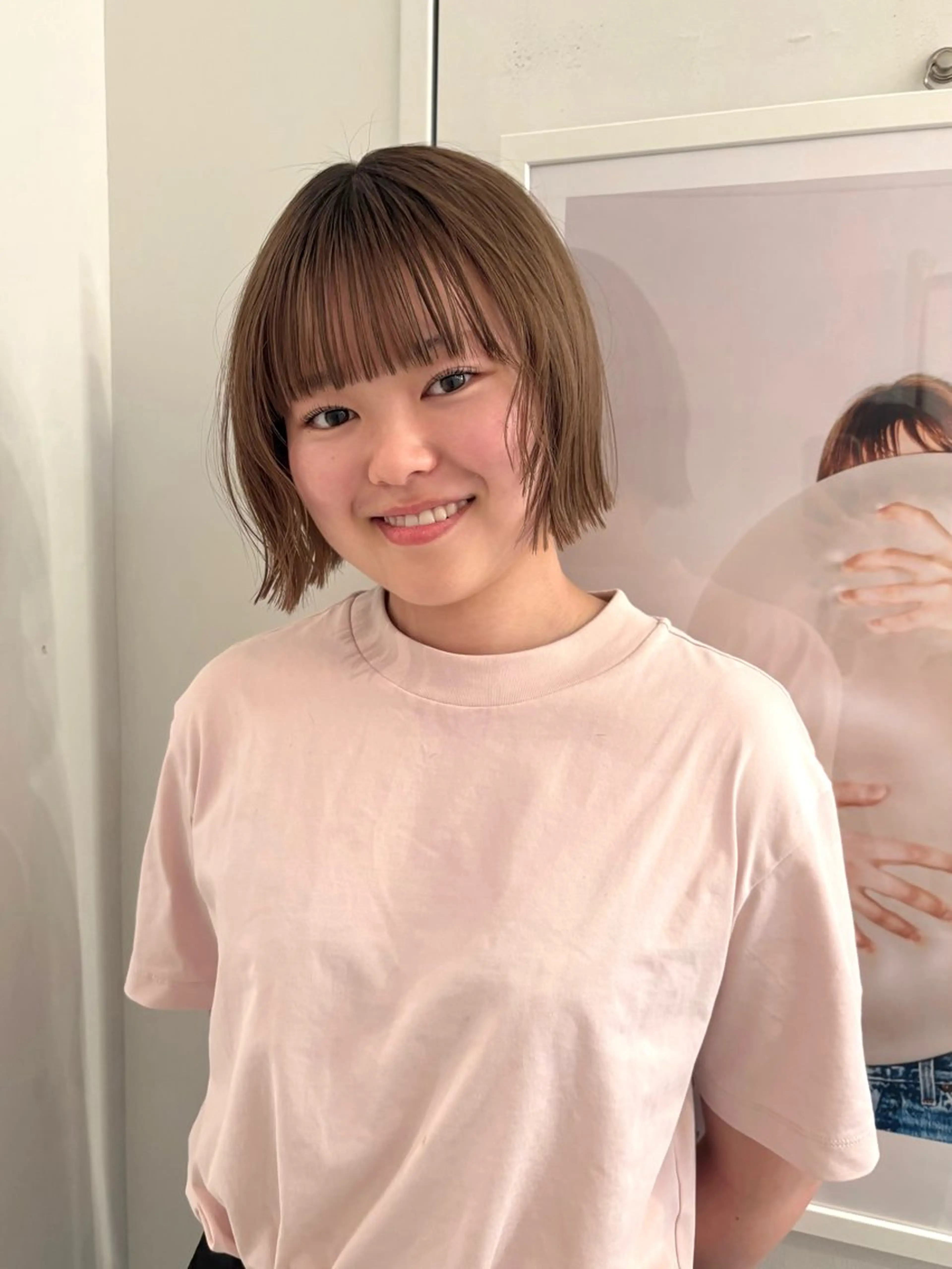 ショート rizu🤎/ ボブ /ブラウンカラーのヘアスタイル