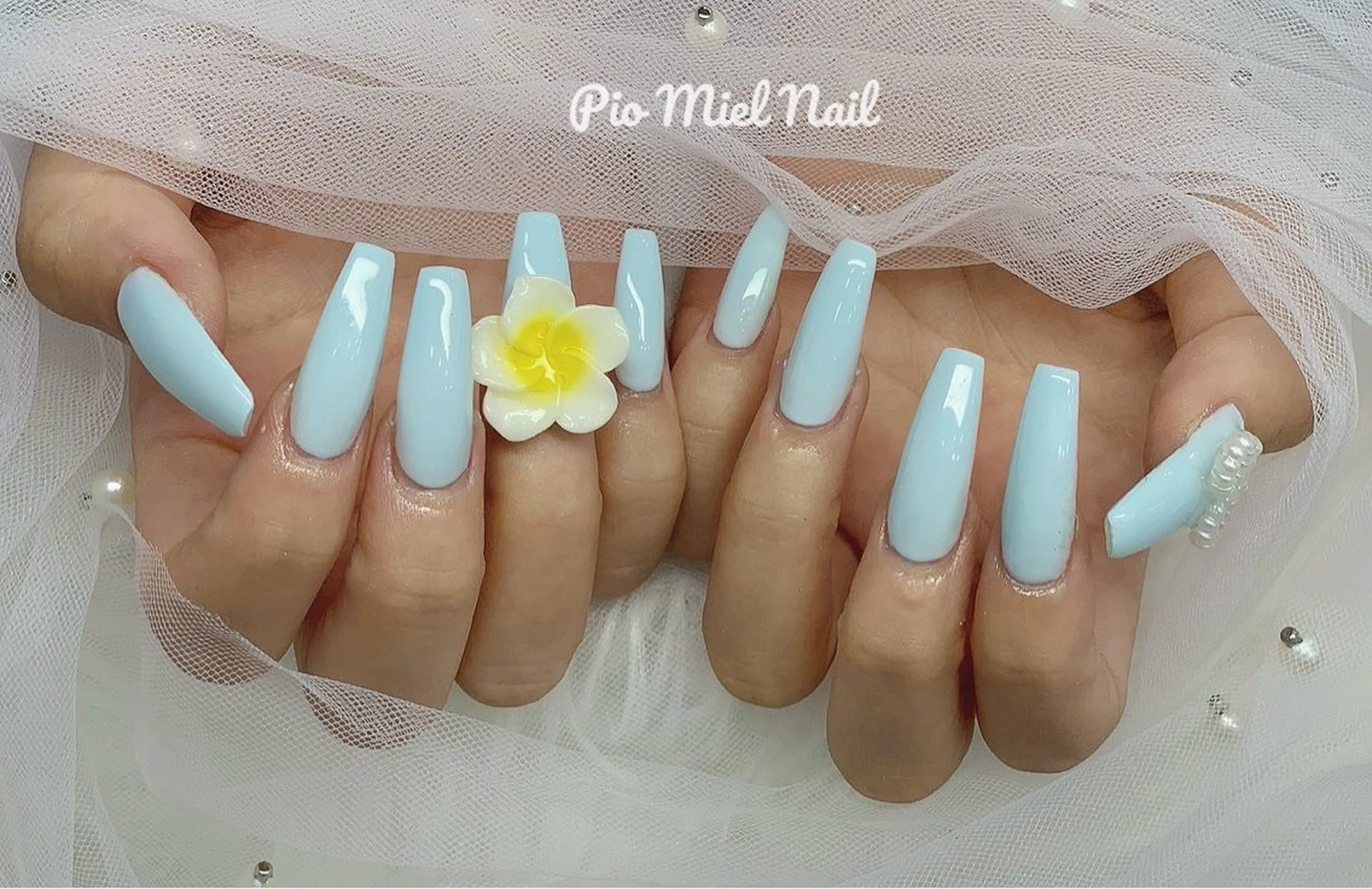 ロング ハンドネイル Pio Mielのネイルデザイン