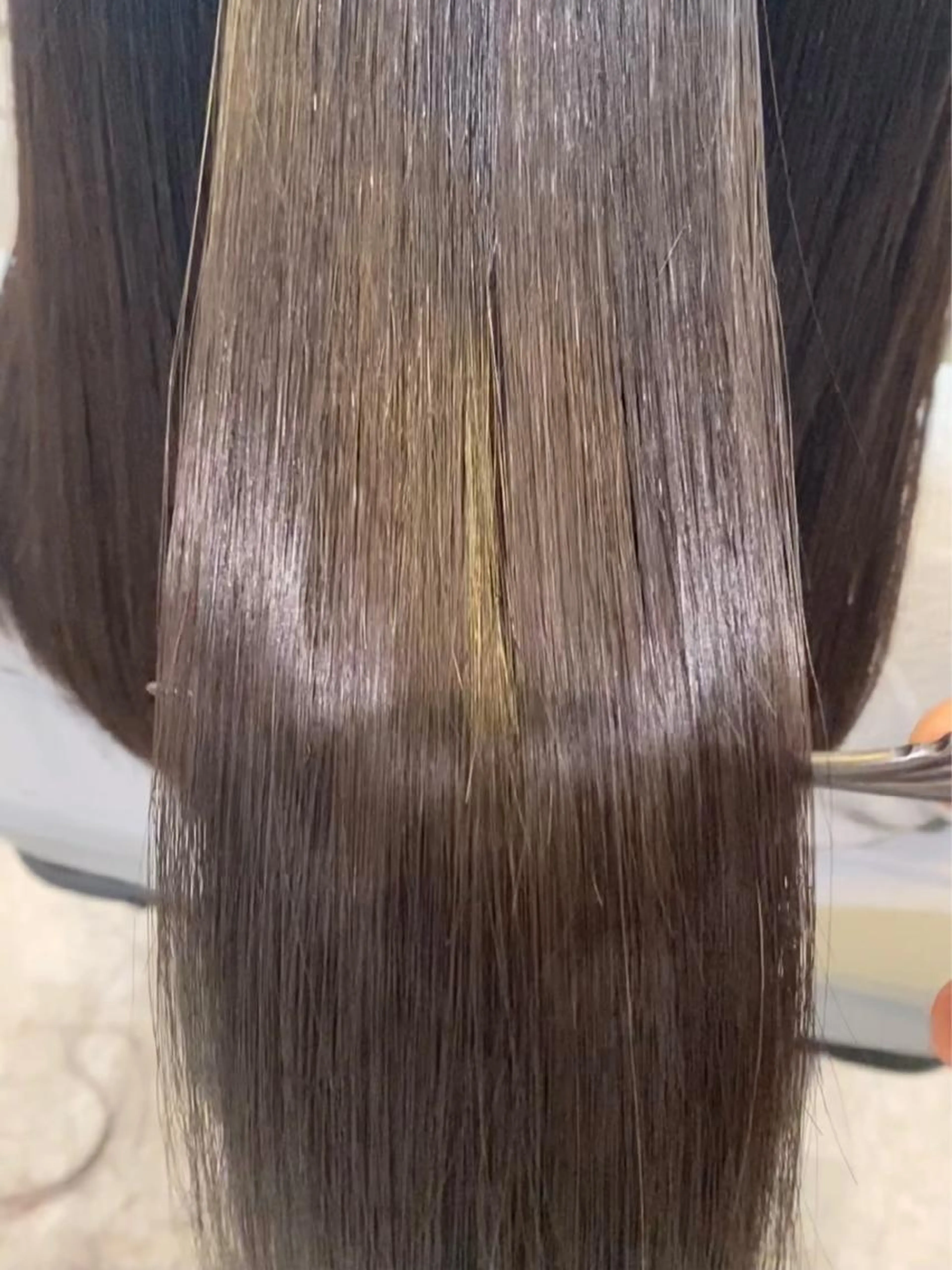 【憧れの艶髪へ】カット＋髪質改善ストレート＋超音波トリートメントの写真