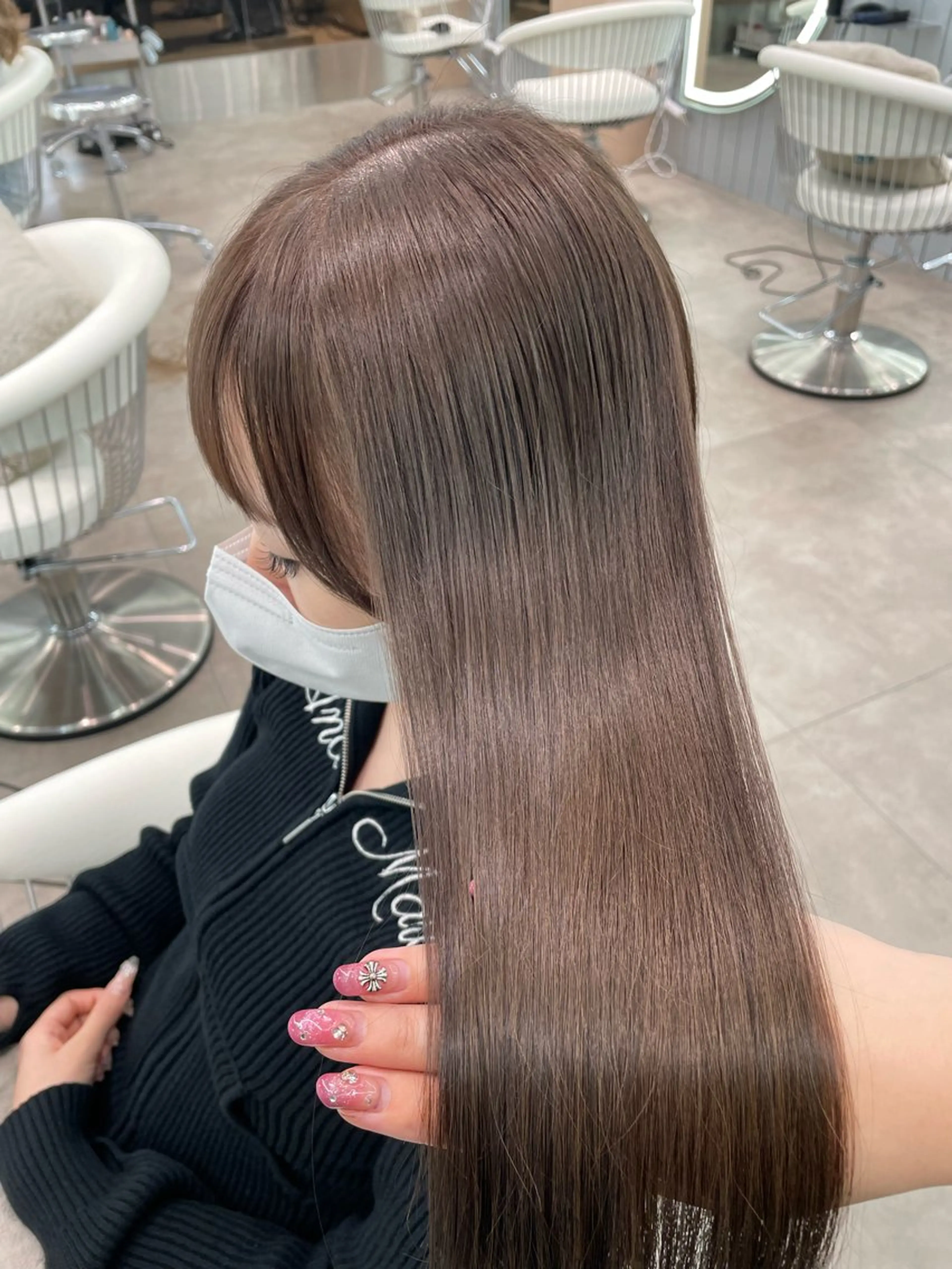 ロング カラー カット ヘアカラー トリートメント 縮毛矯正ブリーチなし 🍒❤ゆうきのヘアスタイル