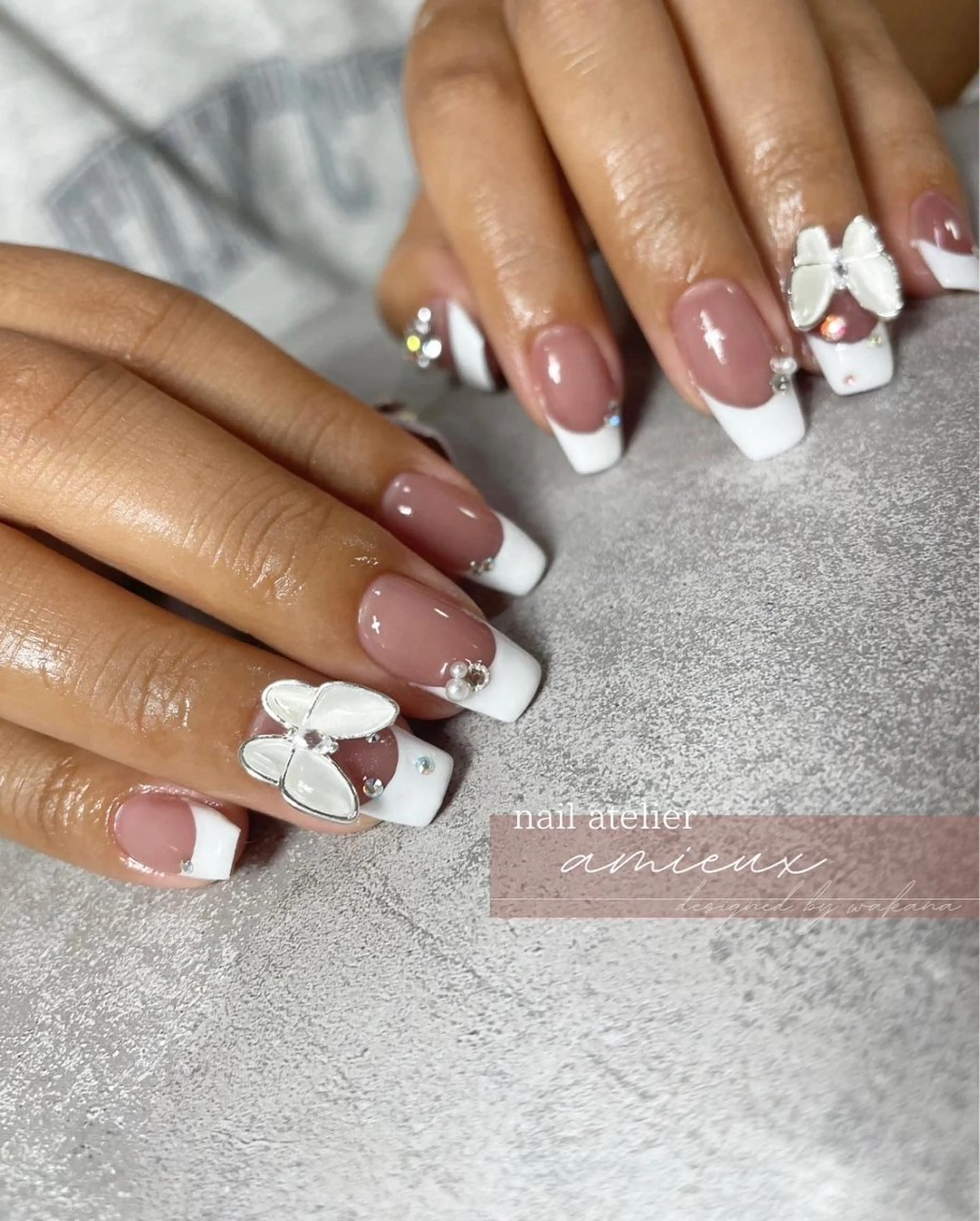 王道の白フレンチ🤍/フレンチネイル/オフィスネイルにも⭐︎の写真