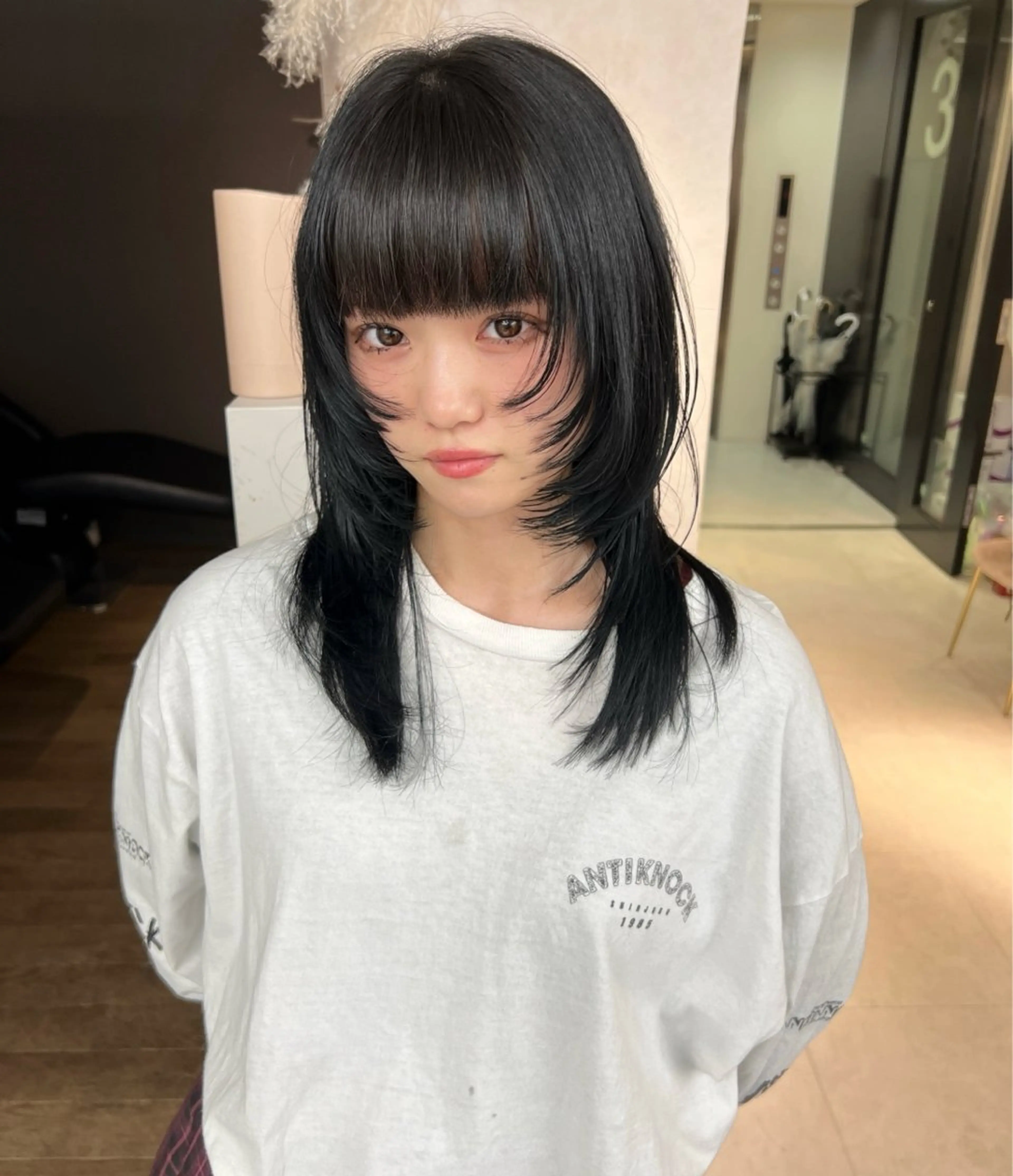 ロング ブリーチ/ウルフ ハッシュカット/石山のヘアスタイル