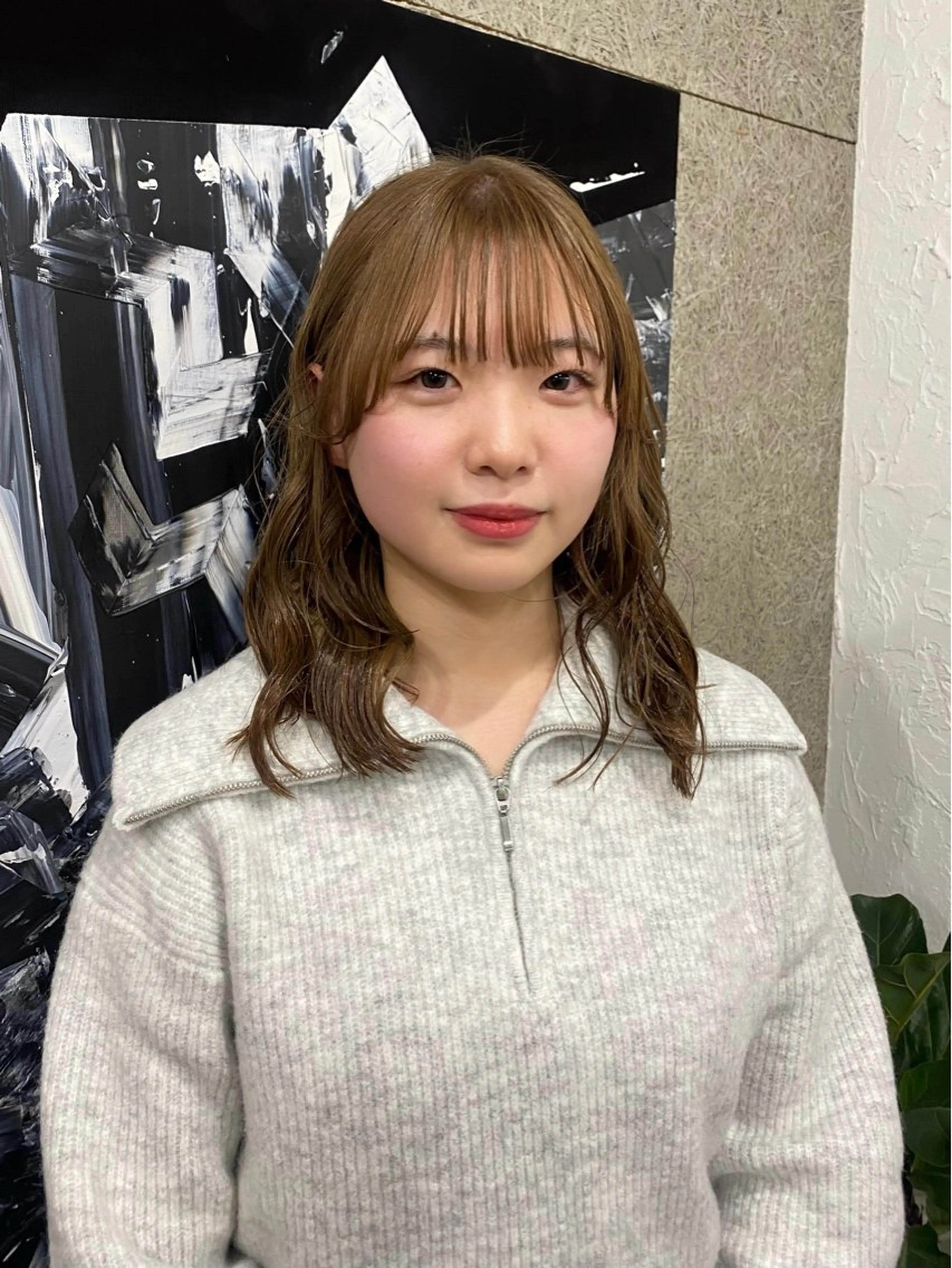 カラー ベージュカラー ブリーチ KUBO HADUKIのヘアスタイル