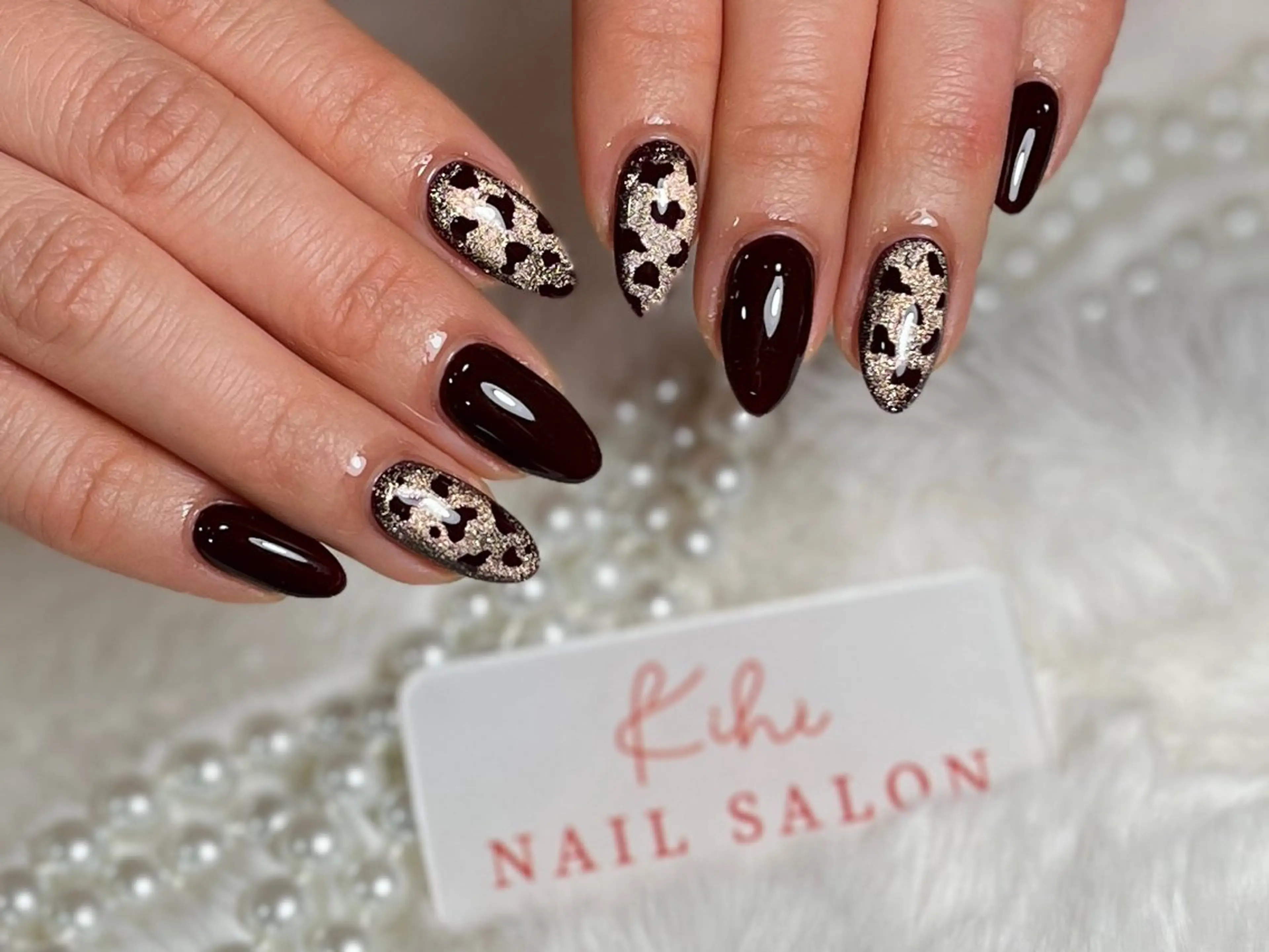 ネイル ハンドネイル フットネイル ユリ🎀長さだし/ パラジェル/持ち込みのネイルデザイン