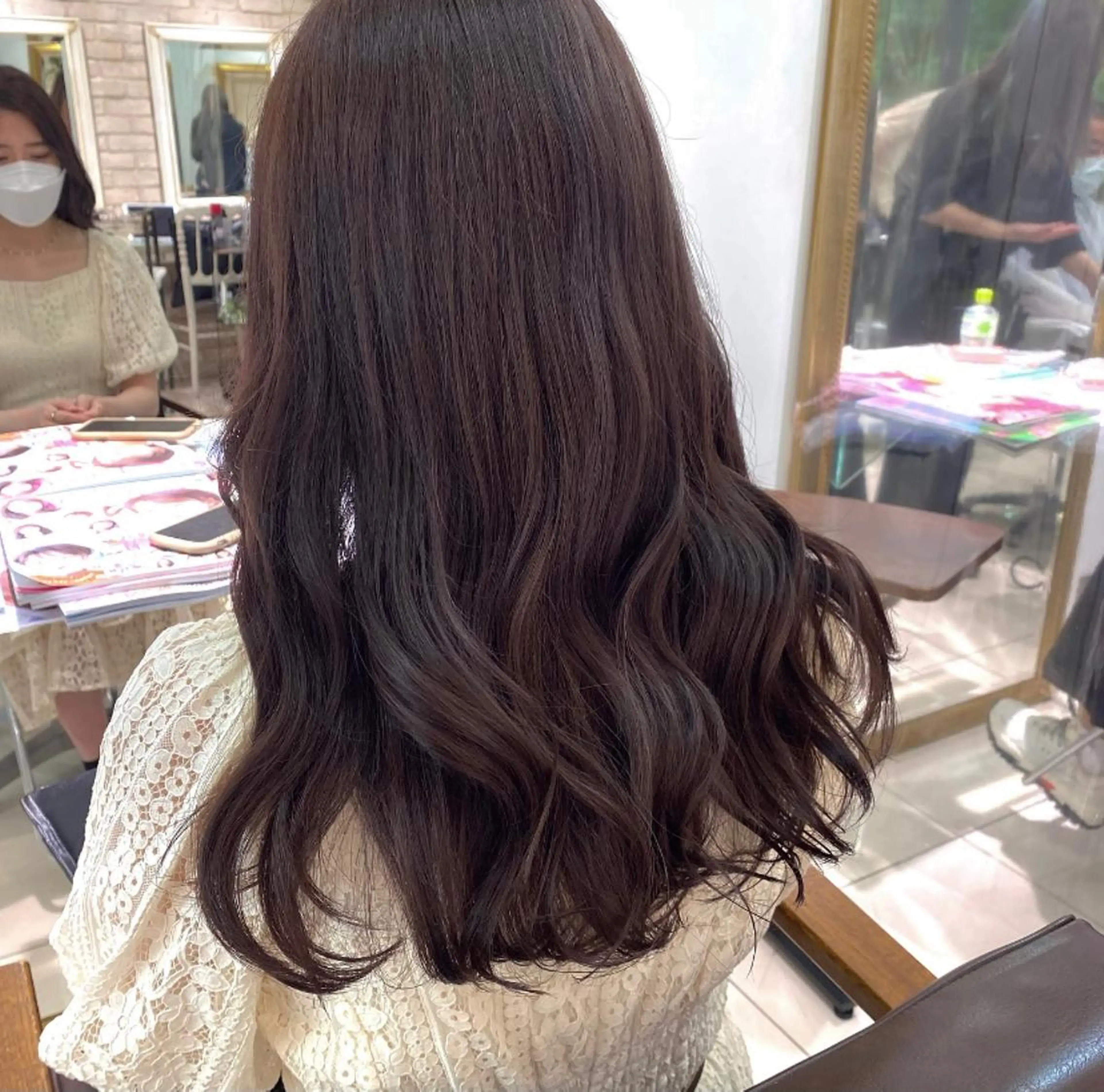 ロング カラー ヘアアレンジ 透明感カラー 古山 結季🌙🖤のヘアスタイル