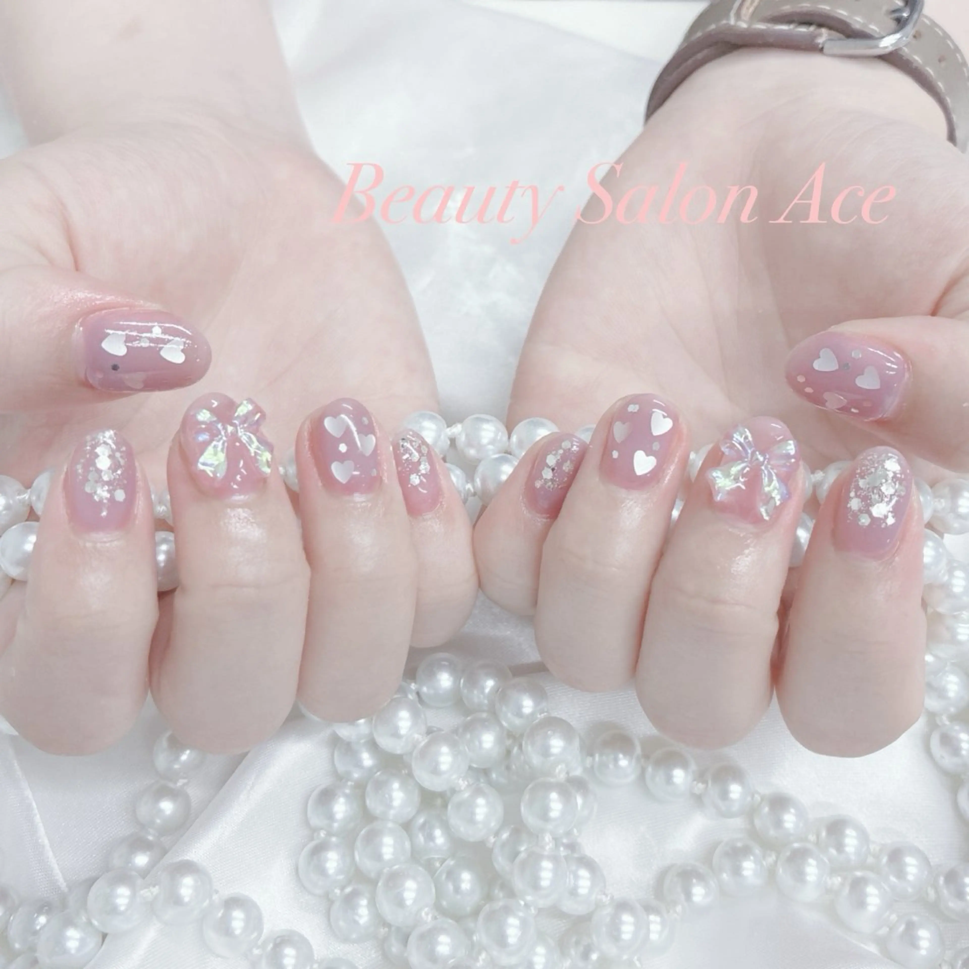 ネイル ラメ(グリッター) ハンドネイル ハンドケア Beauty Salon Ace(ネイルサロン エース)所属・池袋フィルイン Ace♡Nailのネイルデザイン