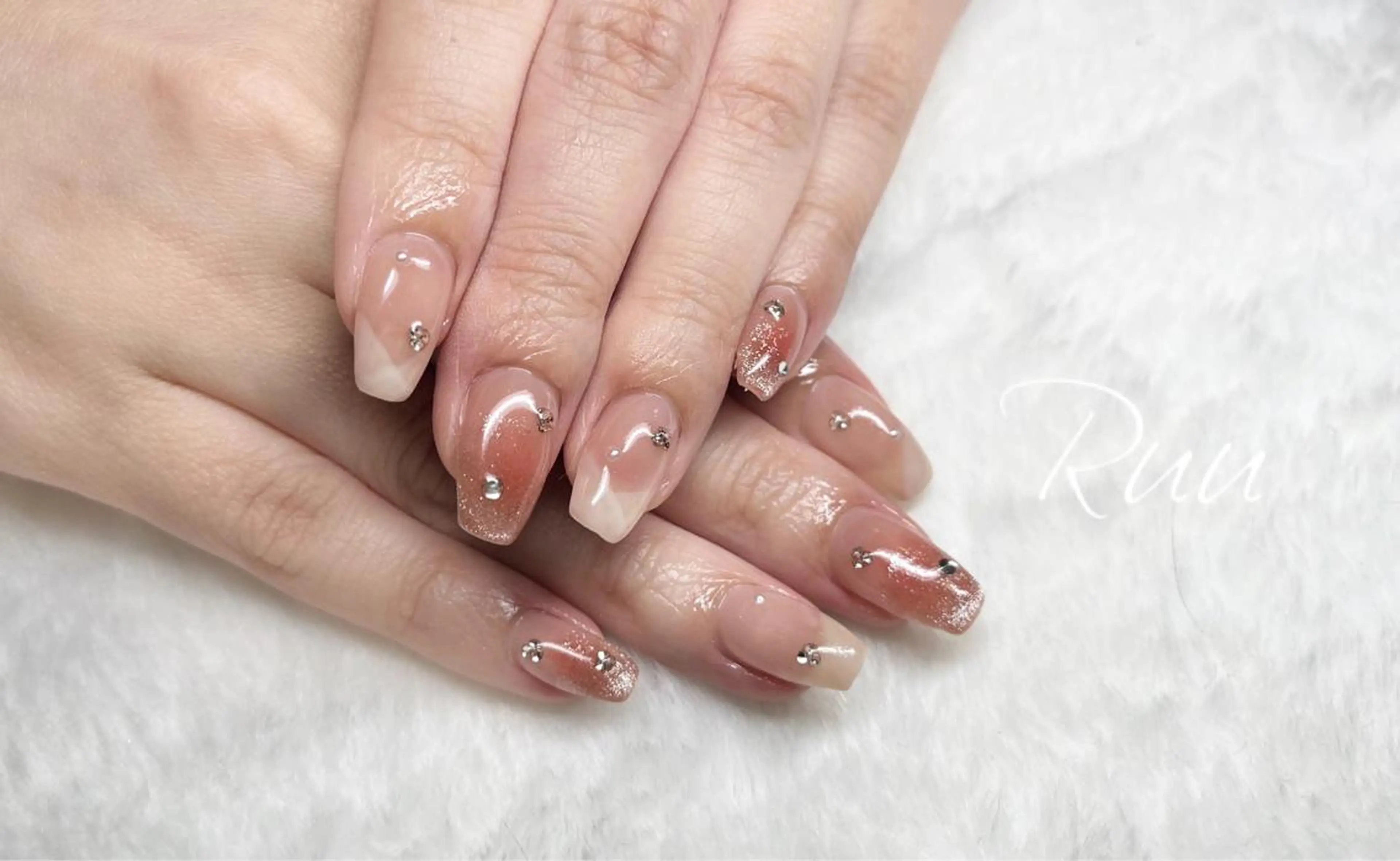 ネイル アートネイル フットネイル フレンチネイル キラキラネイル 韓国ネイル Nail salon Ruuのネイルデザイン