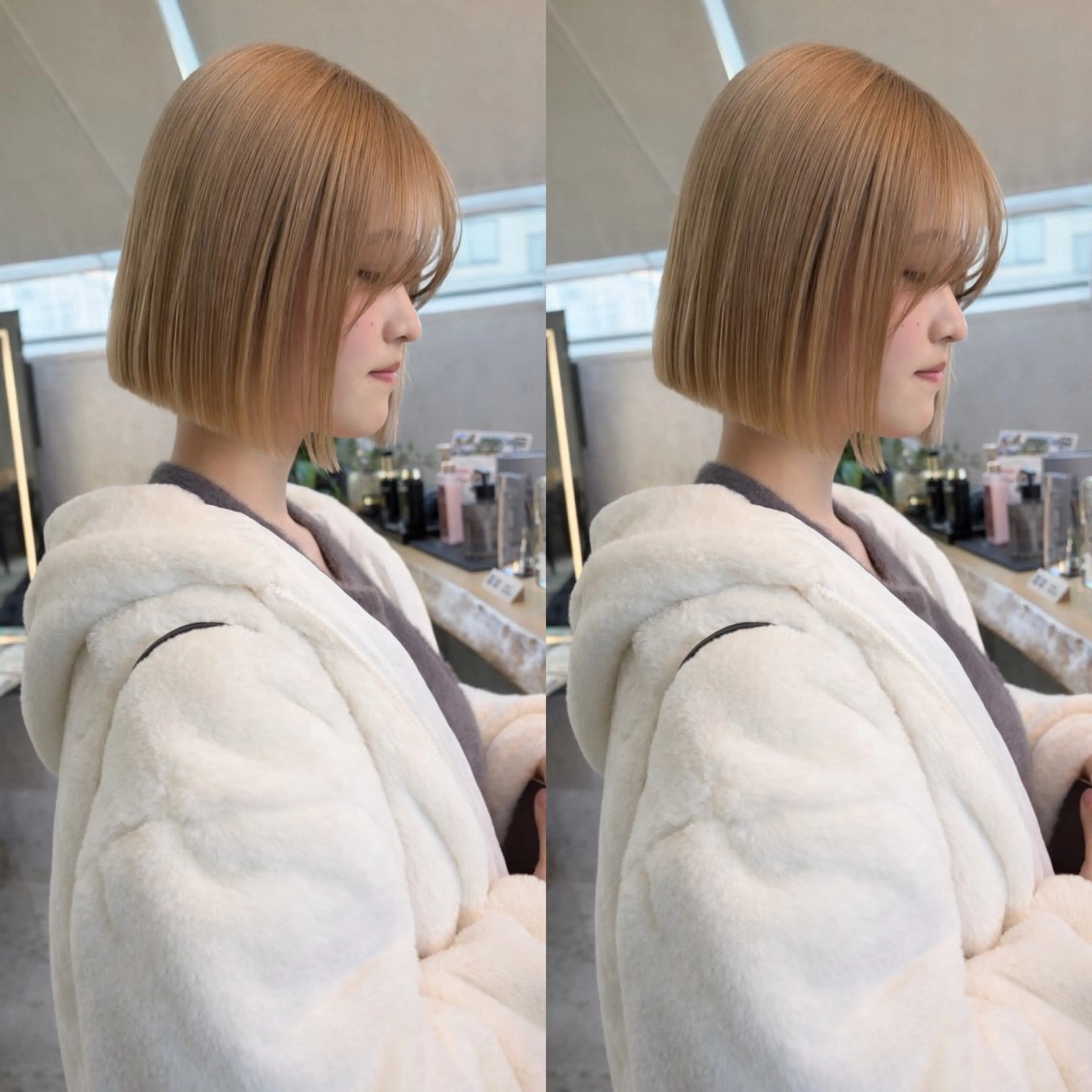 ショート ボブ 縮毛矯正 カット 縮毛矯正 トリートメント ヘアセット 艶感カラー/縮毛矯正 髪質改善/三ツ木一生のヘアスタイル