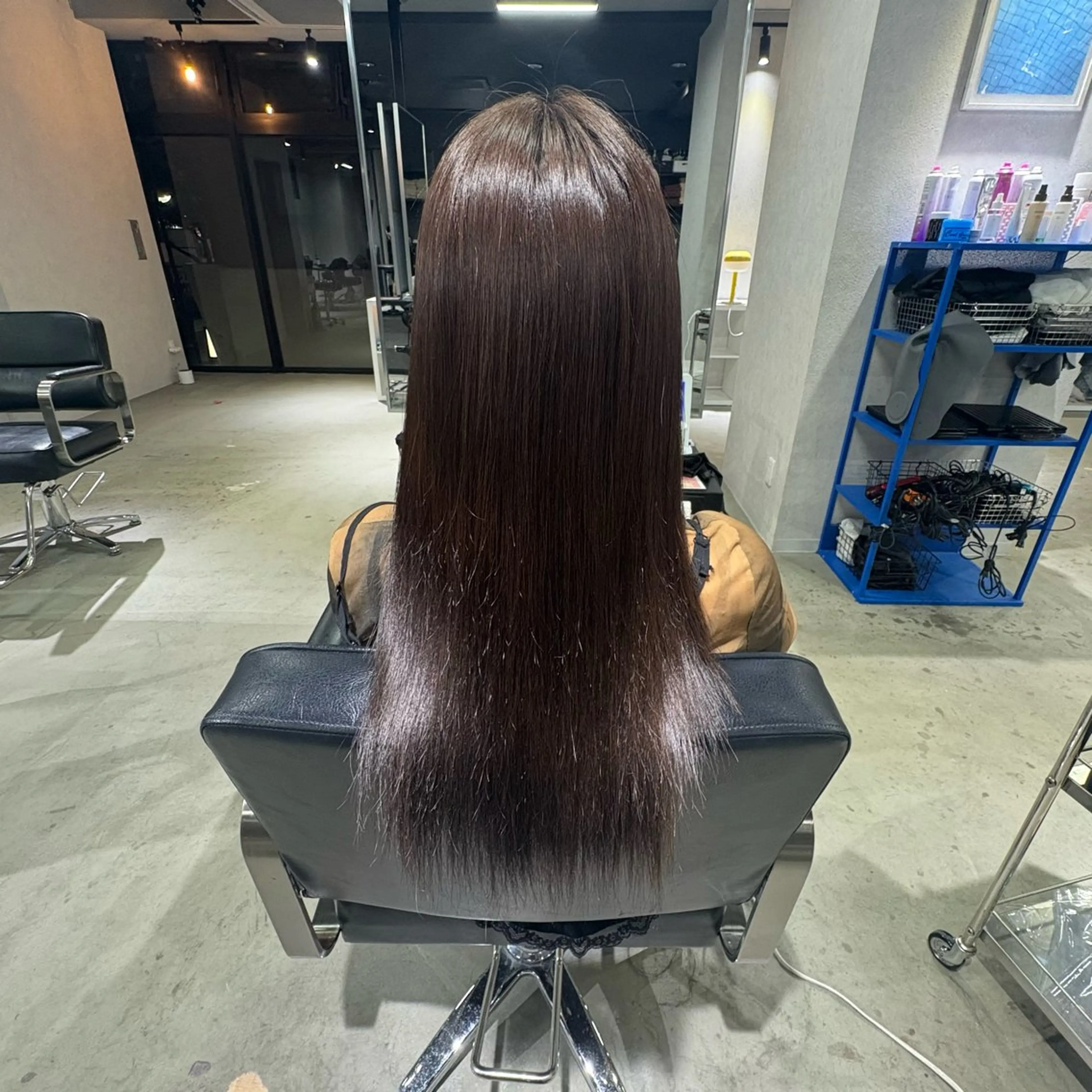 ロング カラー ブラウンカラー チョコレートブラウン 髪質改善 ヘアカラー デザインカラー/ハイ トーン/konomiのヘアスタイル