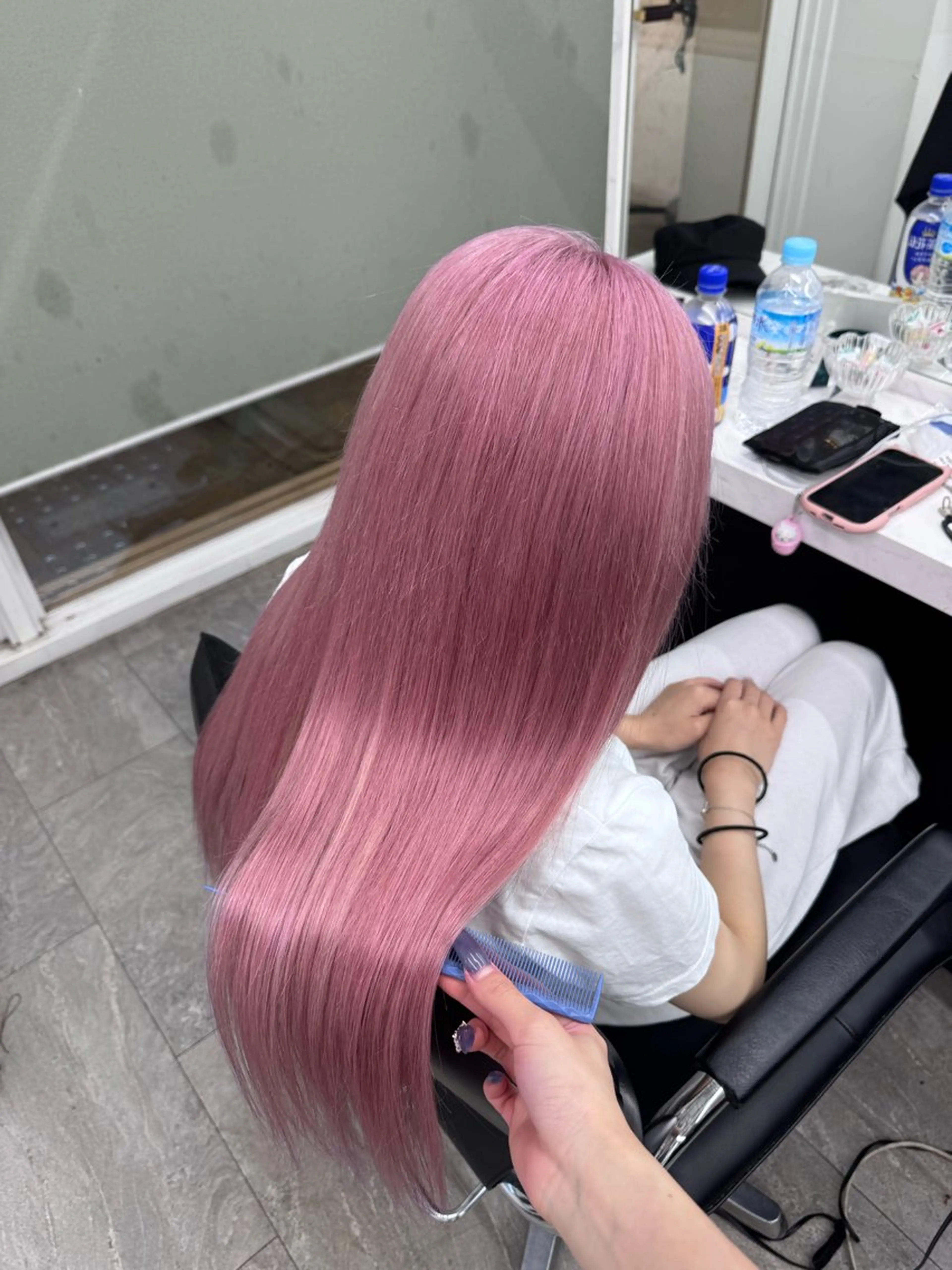 ロング ヘアカラー エクステ 渋谷/ハイトーン エクステ*☆🌙咲妃のヘアスタイル