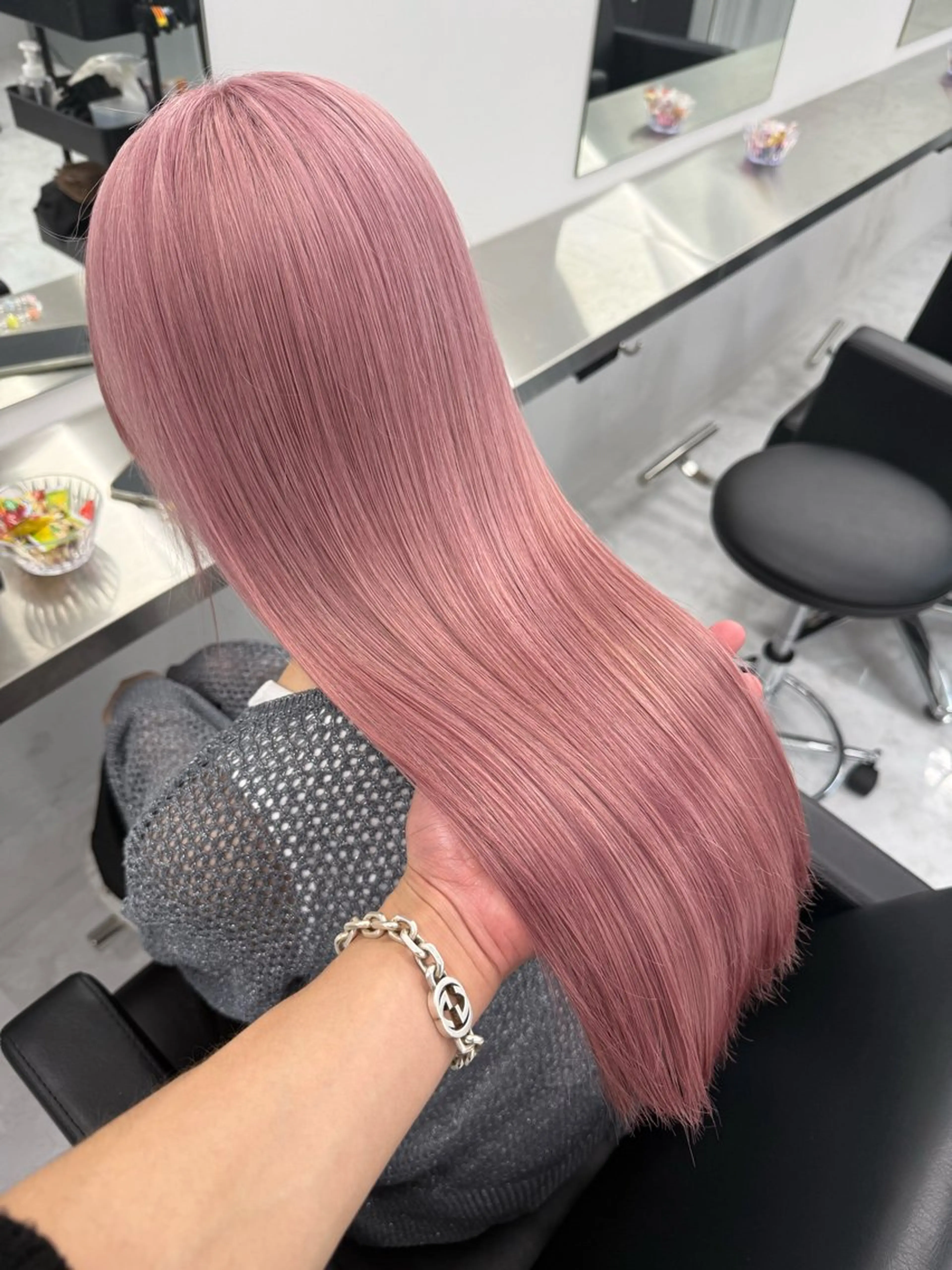 ロング カラー ピンクカラー 似合わせカラー✞✟ ayumi🐈‍⬛のヘアスタイル