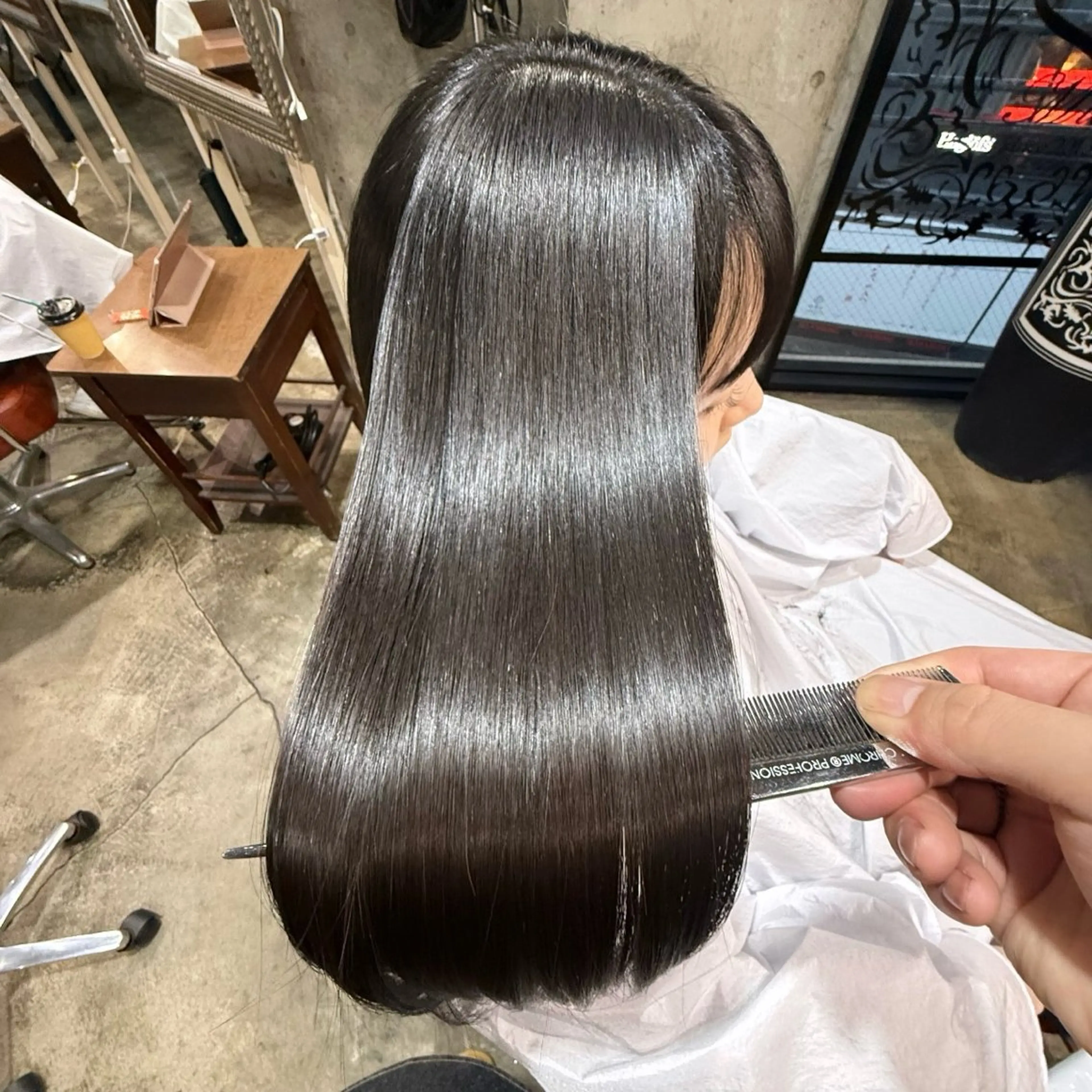 ロング 髪質改善 縮毛矯正 カット 縮毛矯正 トリートメント 🌈髪質改善💕 縮毛矯正✨青木まで✨のヘアスタイル