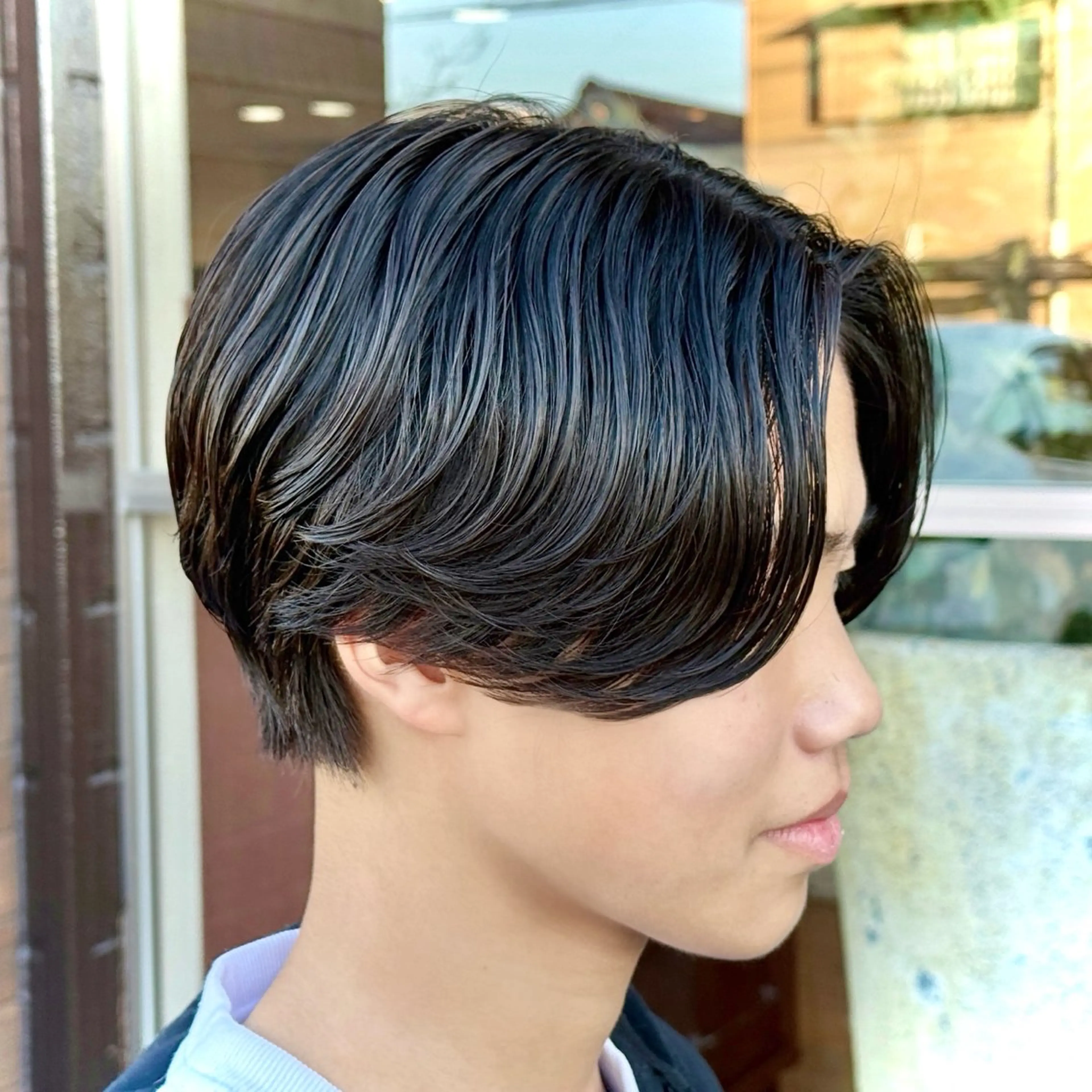 セミロング パーマ メンズ センターパート メンズパーマ 刈り上げ セミロングパーマ ニュアンスパーマ 🇰🇷メンズ特化 / SHINのヘアスタイル